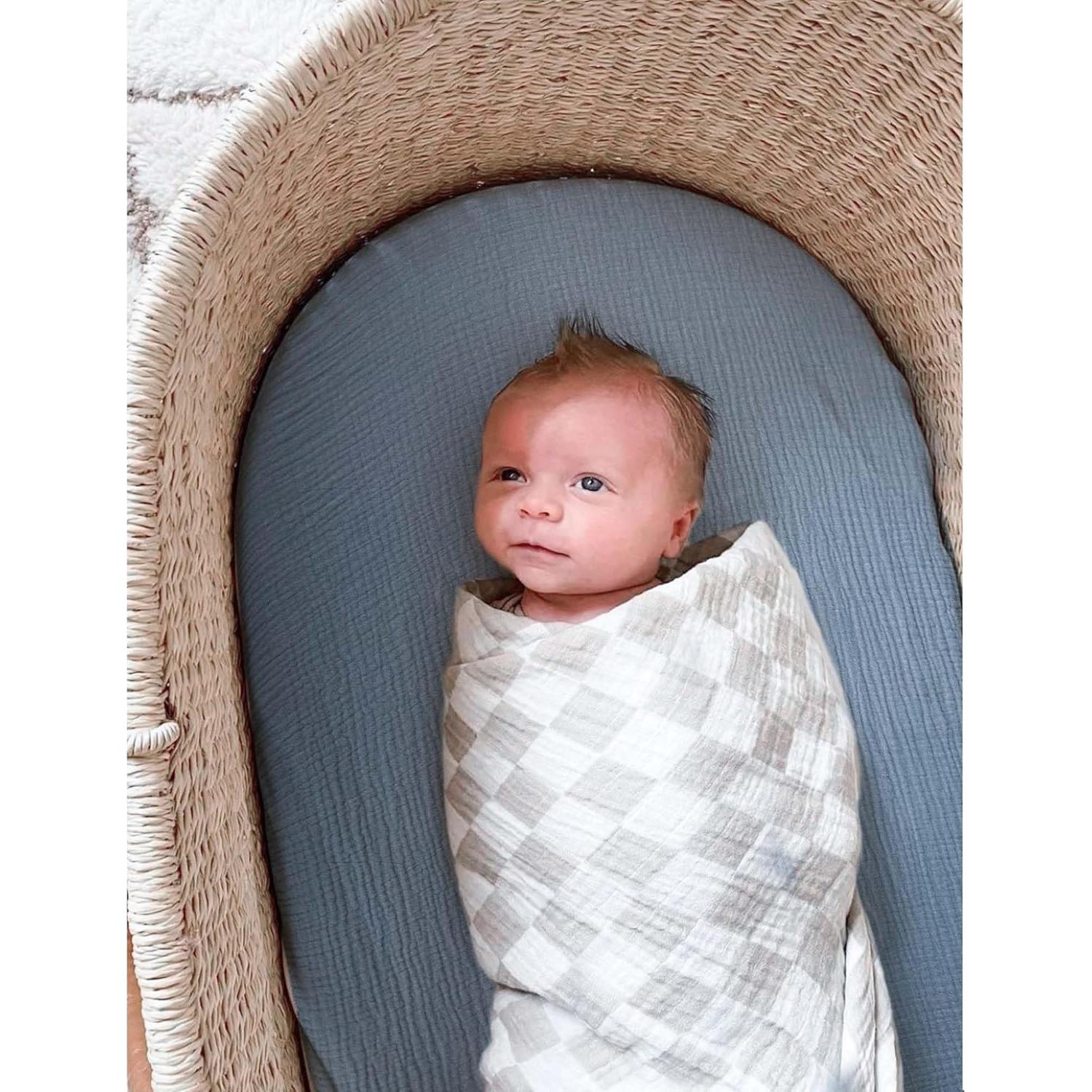 Sábanas de Muselina para Cunas MairMore 100% Algodón 2 Piezas