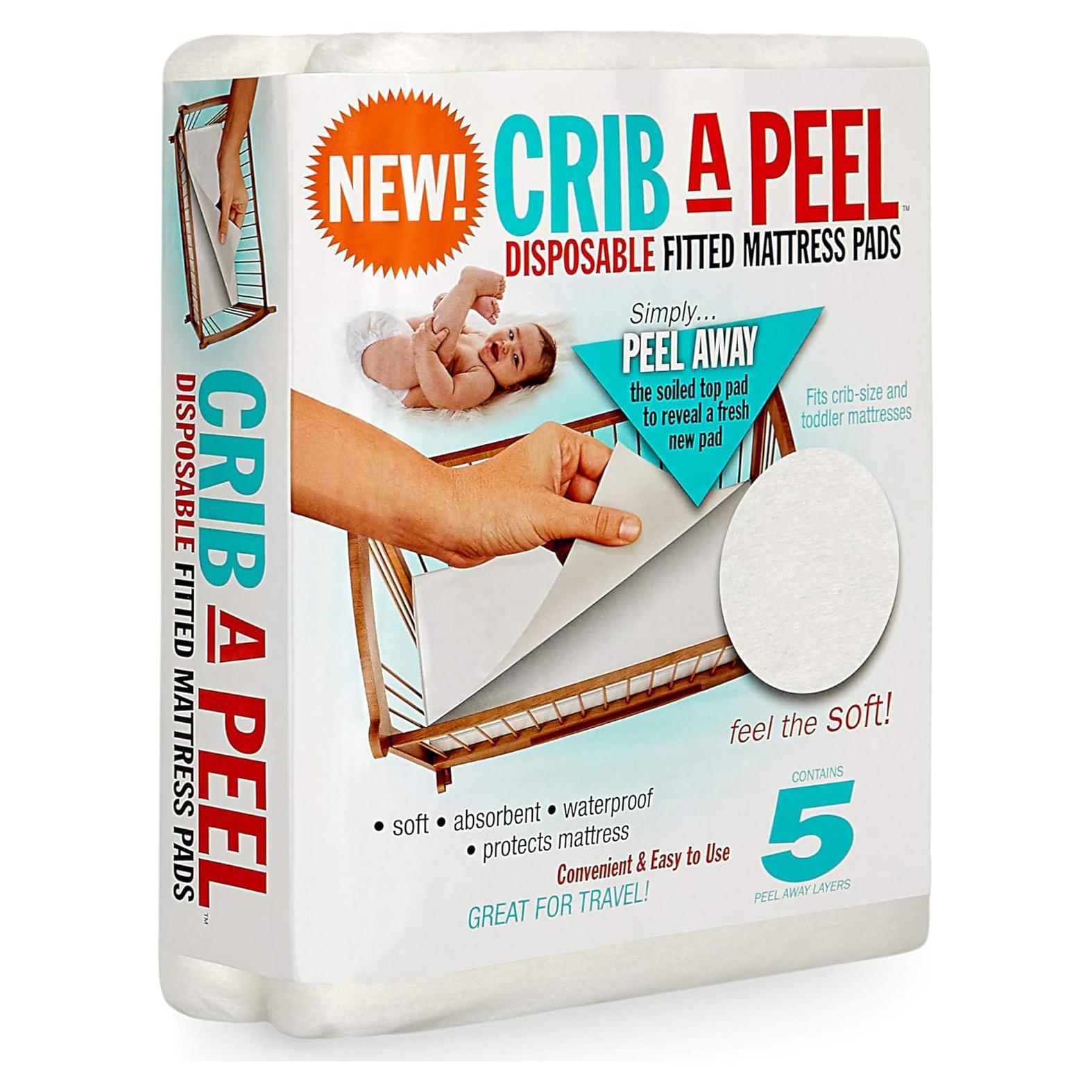 Sábanas Desechables Impermeables PEELAWAYS para Cuna - 5 Capas