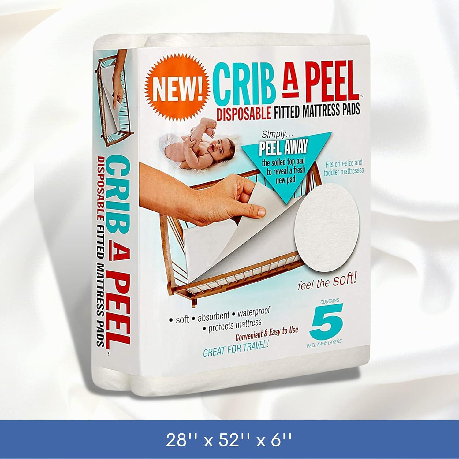 Sábanas Desechables Impermeables PEELAWAYS para Cuna - 5 Capas