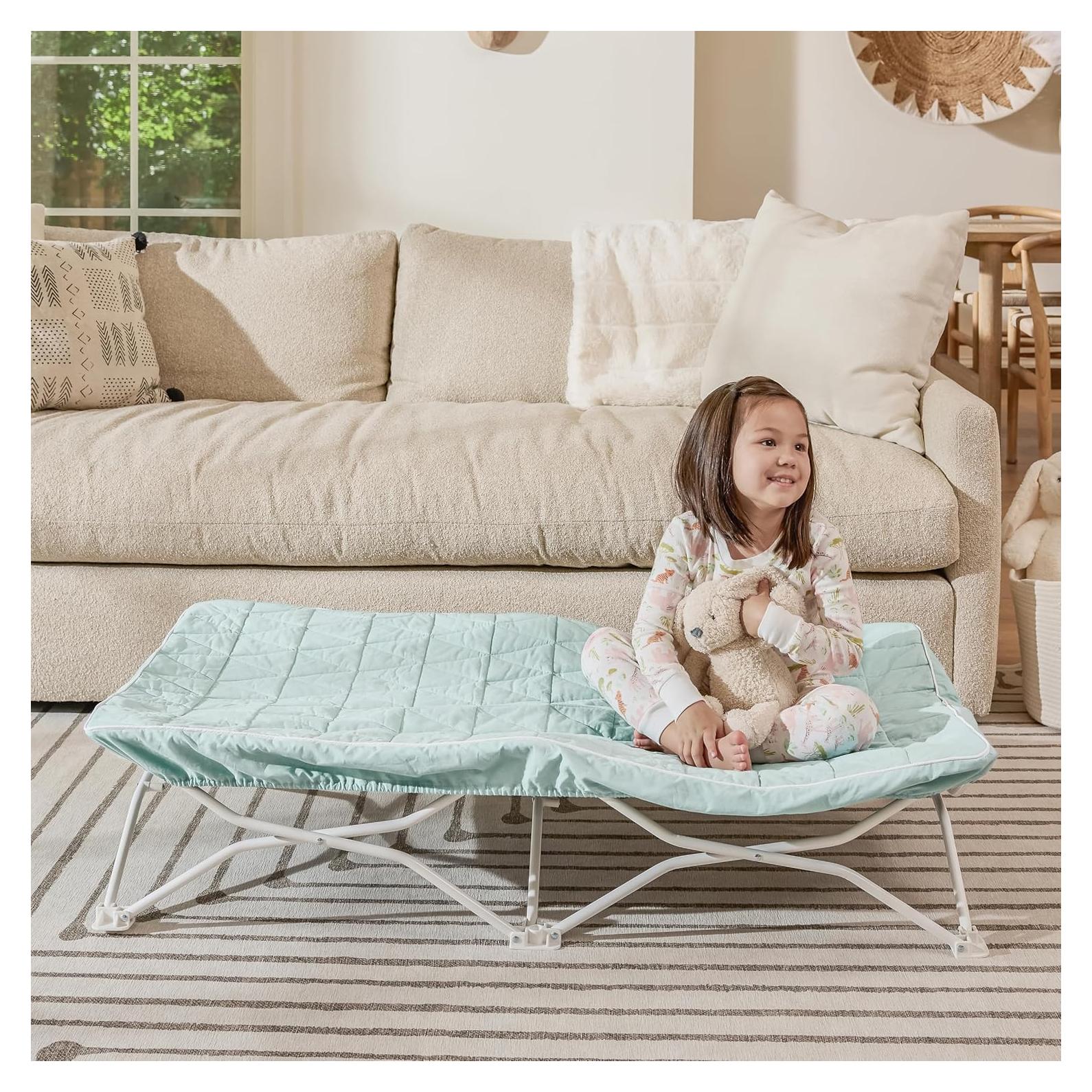 Cama Portátil para Niños Regalo My Cot Verde Agua 122x61 cm