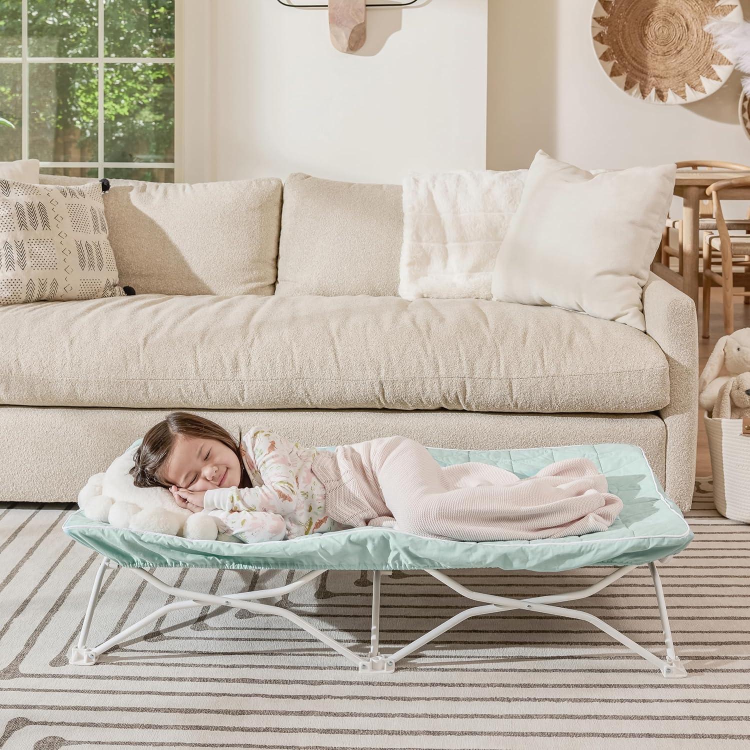 Cama Portátil para Niños Regalo My Cot Verde Agua 122x61 cm