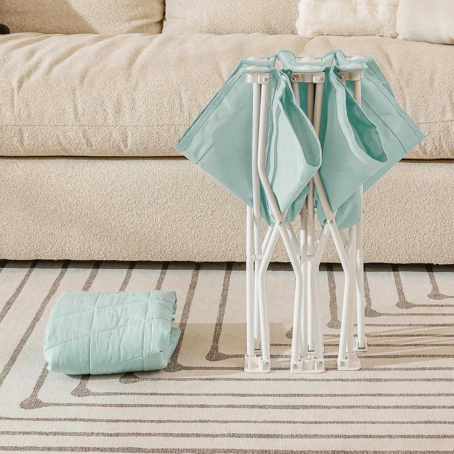 Cama Portátil para Niños Regalo My Cot Verde Agua 122x61 cm