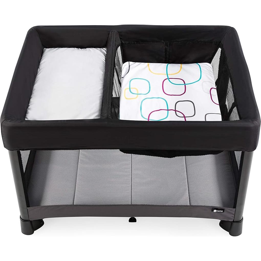 Sábana ajustada para cuna 4moms Breeze Plus - Multicolor/Blanco