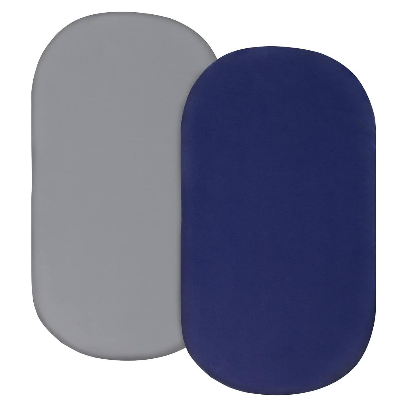 Juego de Sábanas para Cuna 2 Piezas Coldwind Microfibra Gris y Marino