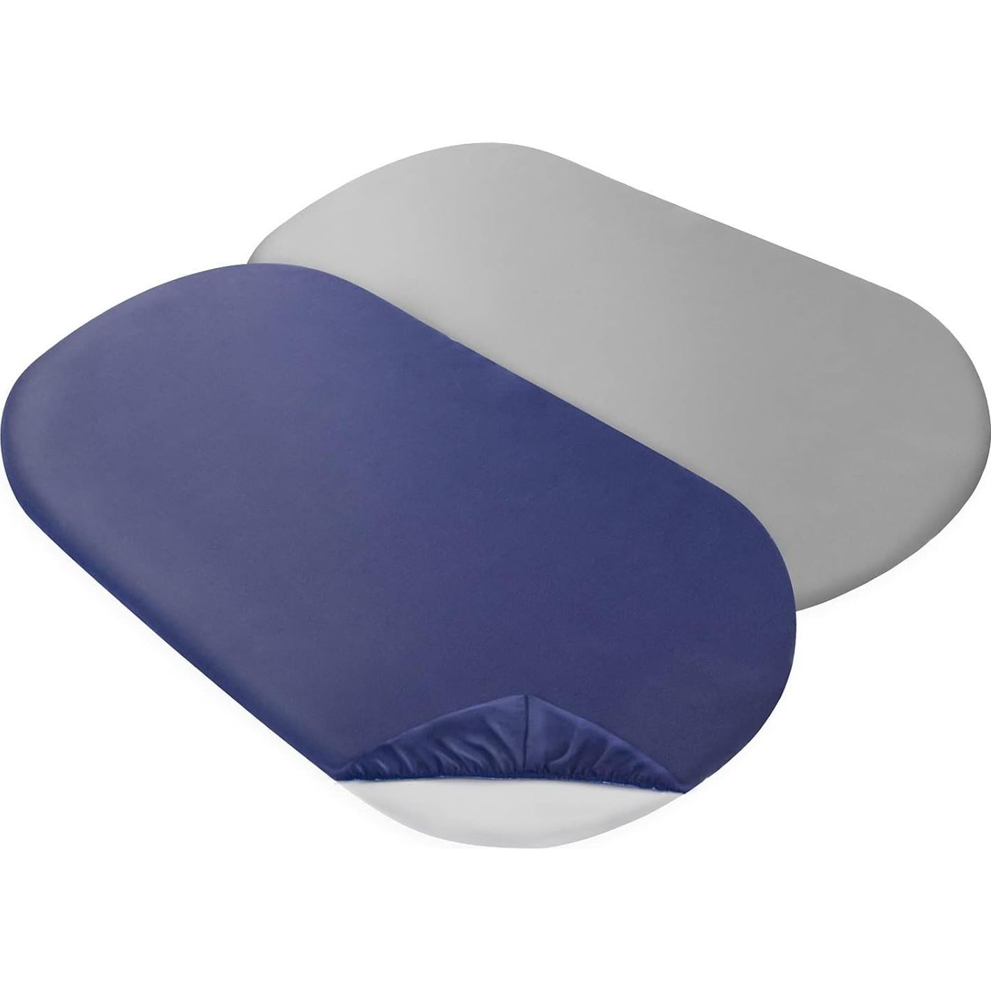 Juego de Sábanas para Cuna 2 Piezas Coldwind Microfibra Gris y Marino