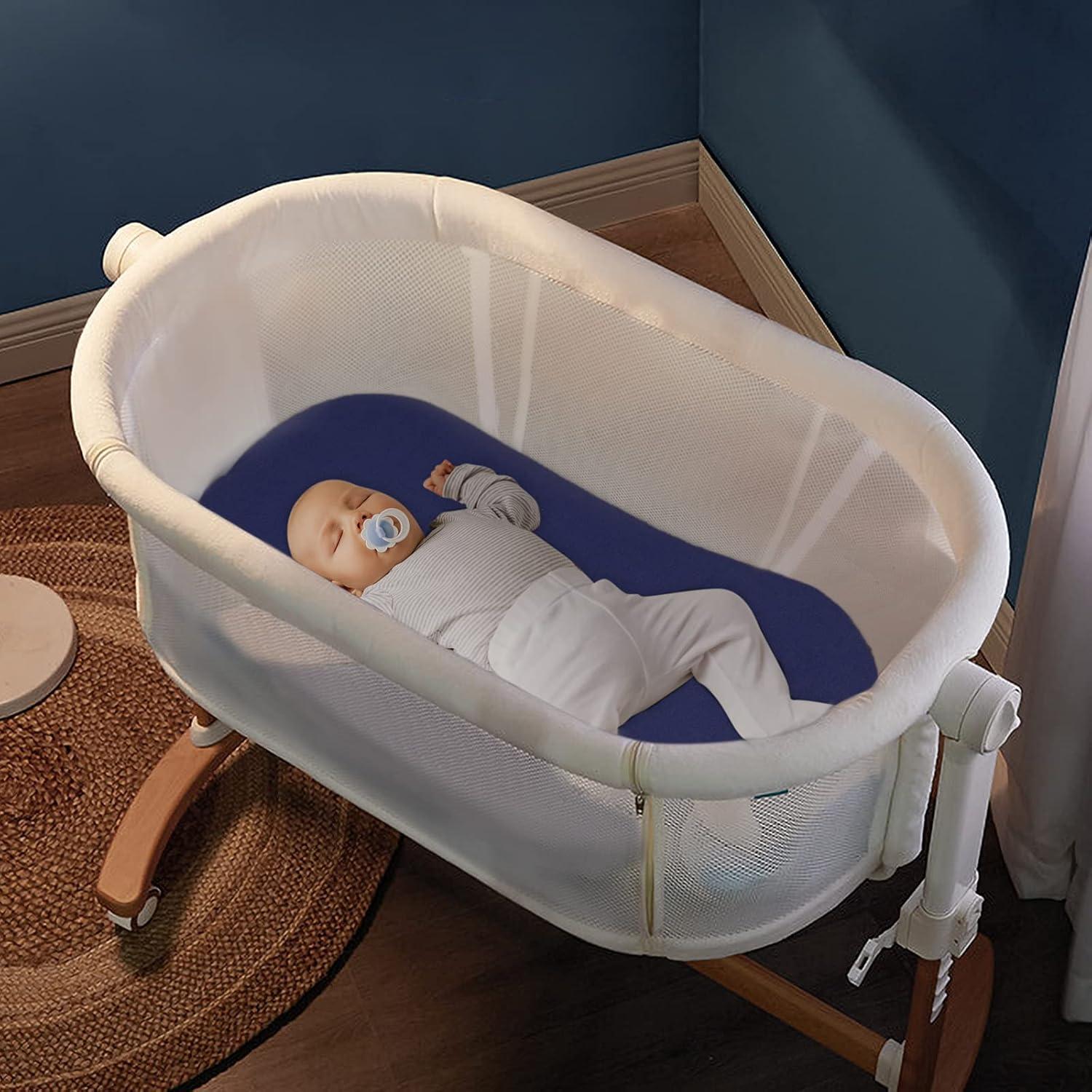 Juego de Sábanas para Cuna 2 Piezas Coldwind Microfibra Gris y Marino