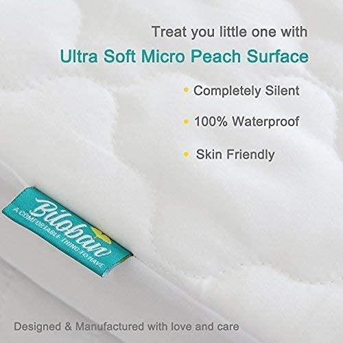 Funda de Colchón Impermeable Biloban para Cuna Cuadrada 91.4x91.4cm