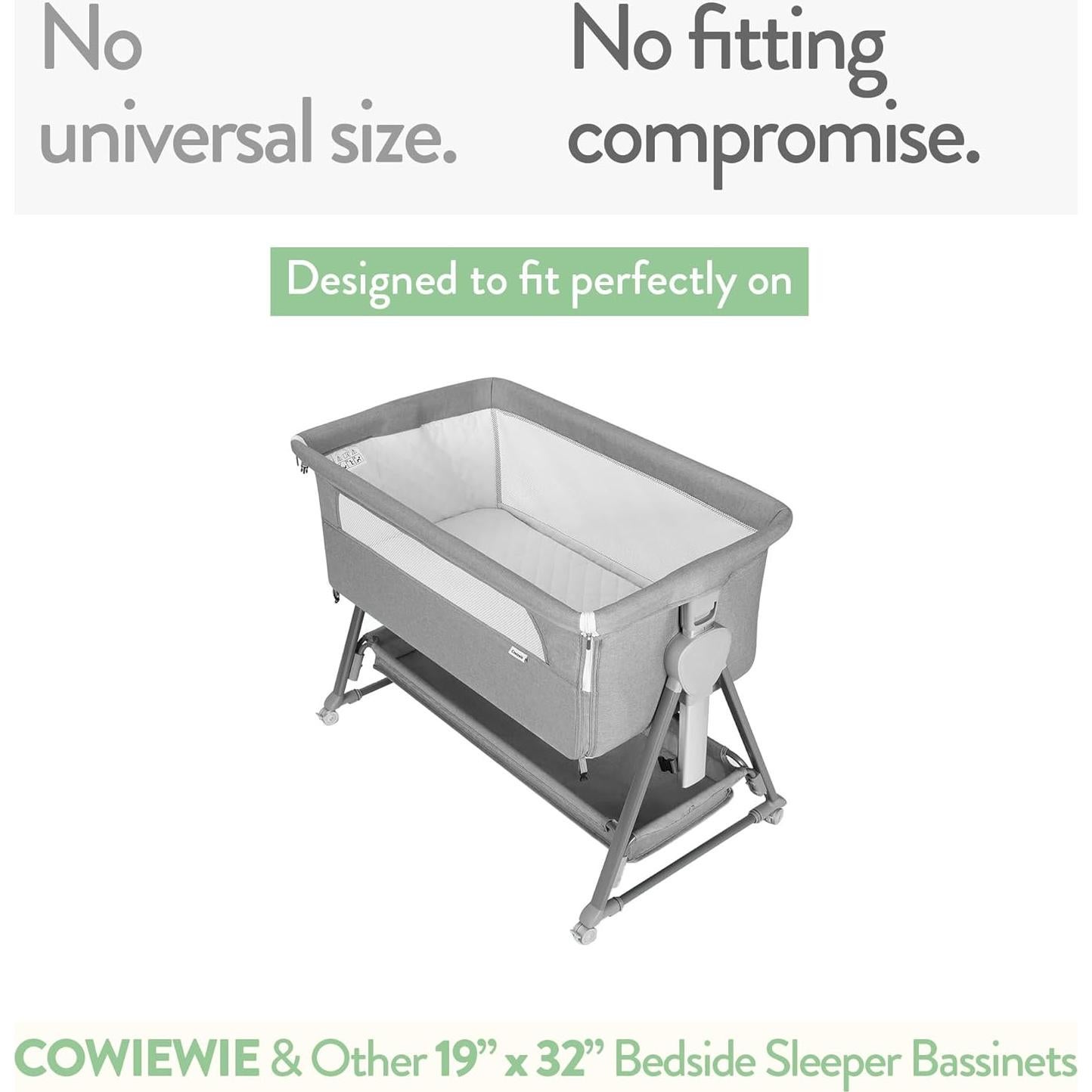 Sábanas Ajustadas para Cuna Joey + Joan 48.3 x 81.3 cm 100% Algodón