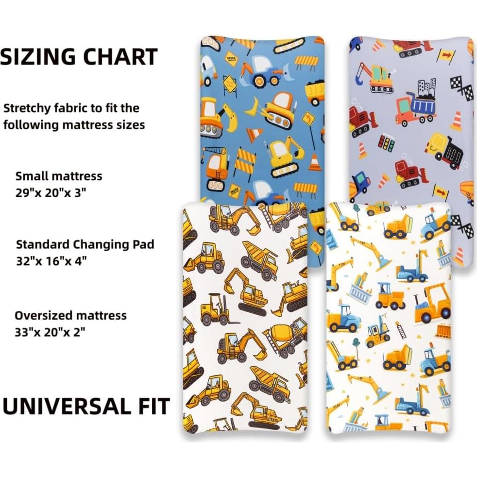 Juego de 4 Fundas de Cambiador FIGEPO para Bebé Niño