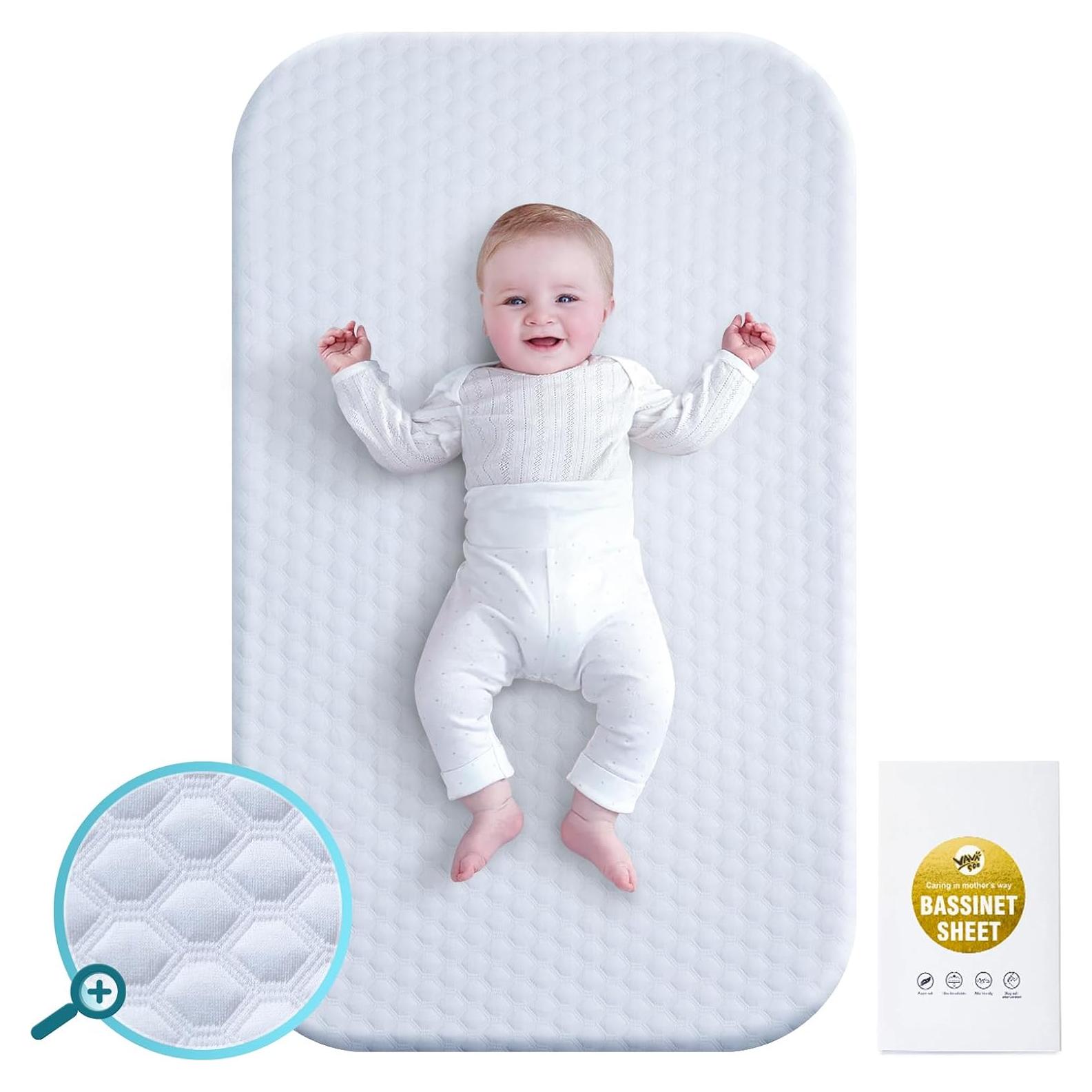 Sábana Ajustable para Cuna VaVaSoo 48.5x78.5 cm Ultra Suave