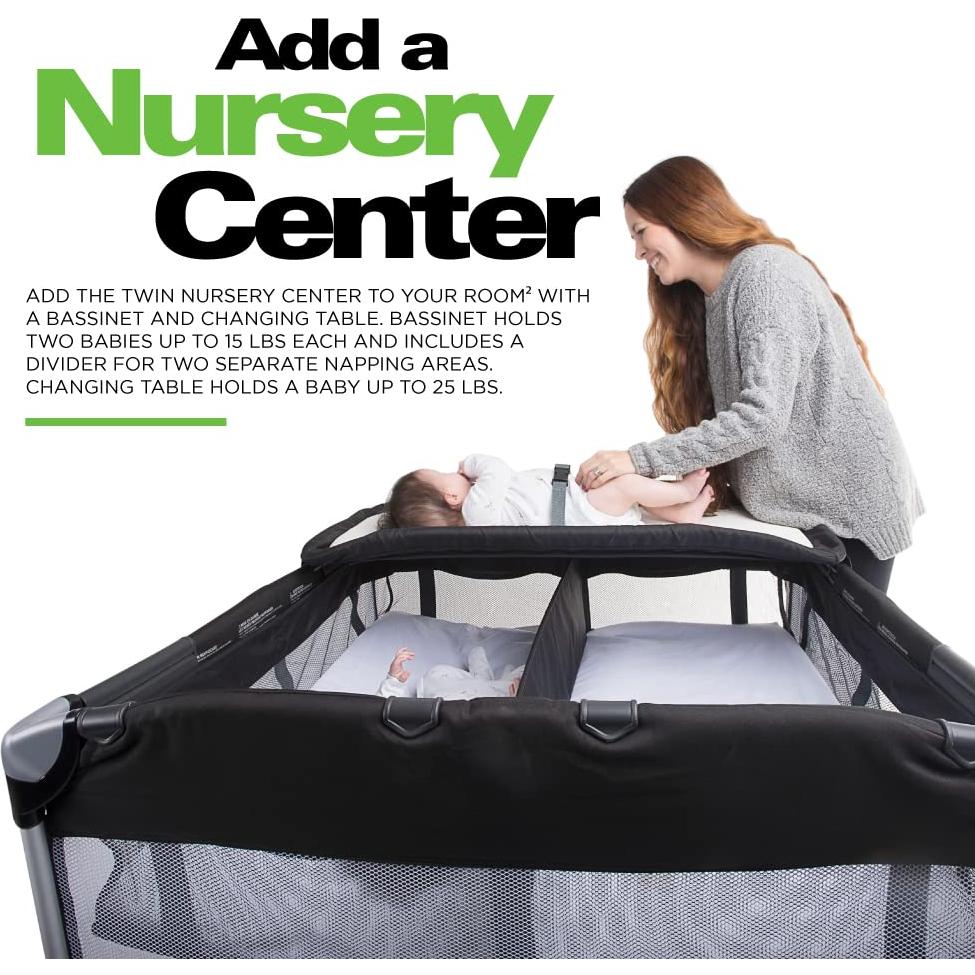 Parque Infantil Portátil Joovy Room² Negro 101x101 cm