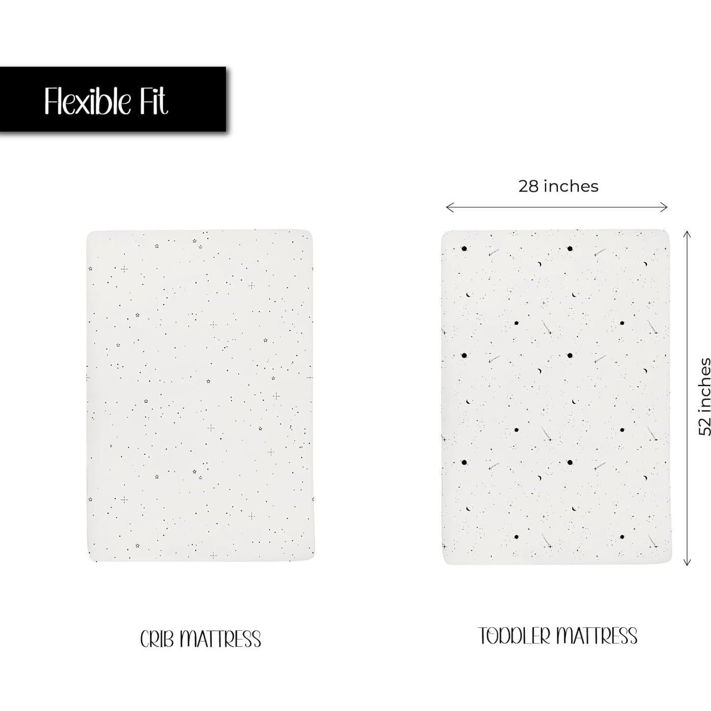 Sábanas de Cuna Ely's & Co. 100% Algodón Jersey 2 Piezas