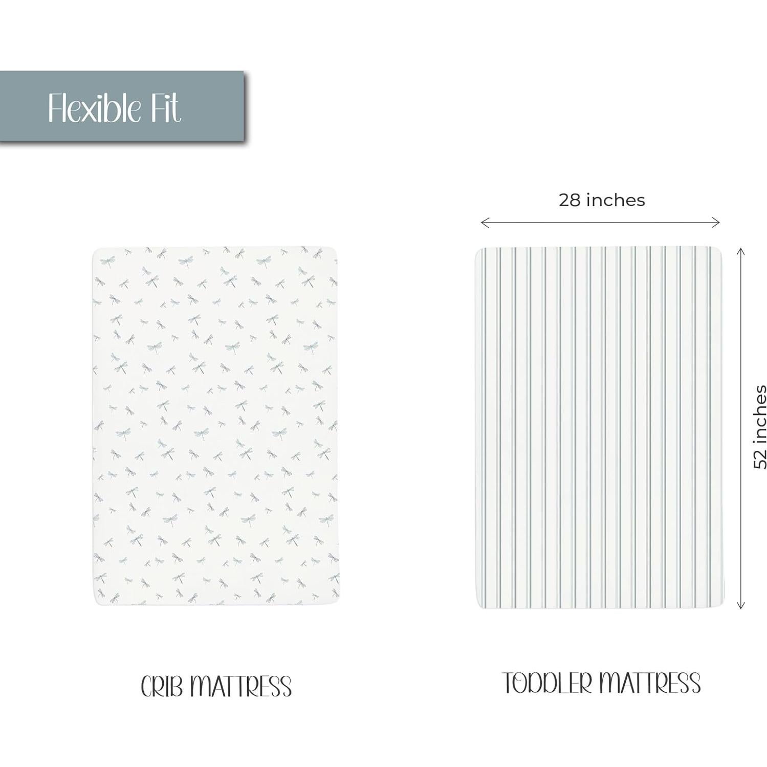 Juego de Sábanas Ajustadas para Cuna Ely's & Co. 132x71 cm