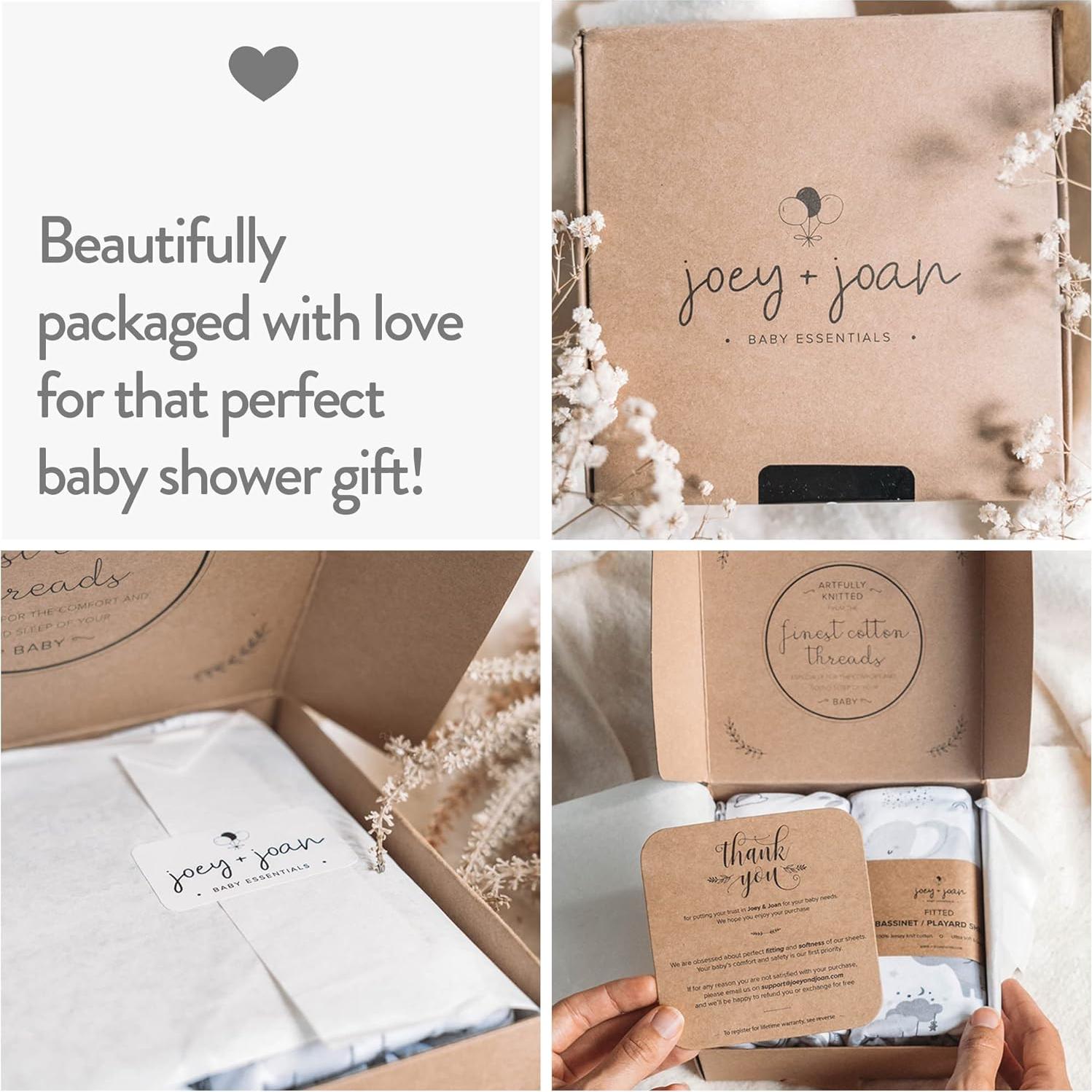 Sábanas para Cuna de Lado Joey + Joan - Algodón Jersey 53x91 cm