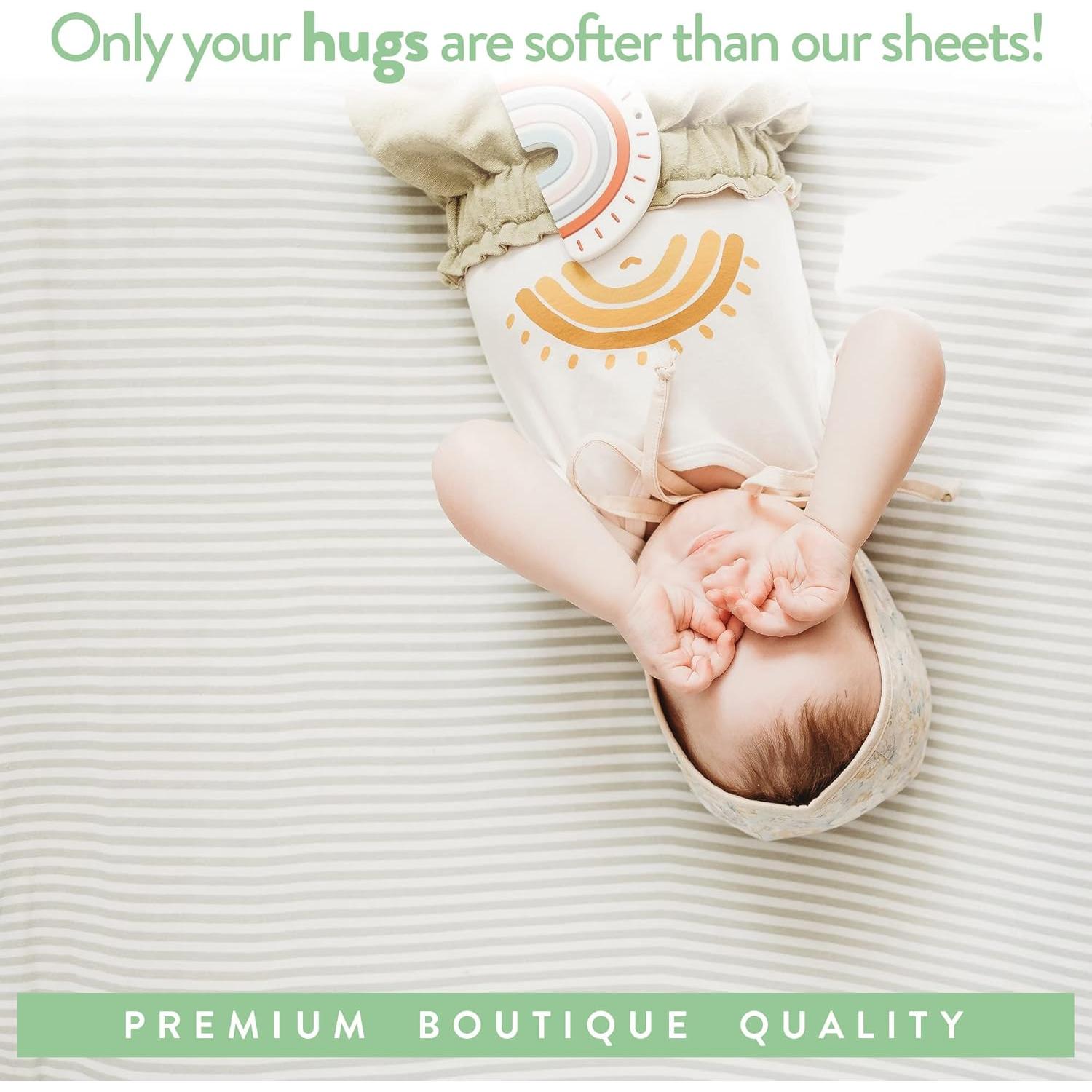 Sábanas para Cuna de Lado Joey + Joan - Algodón Jersey 53x91 cm