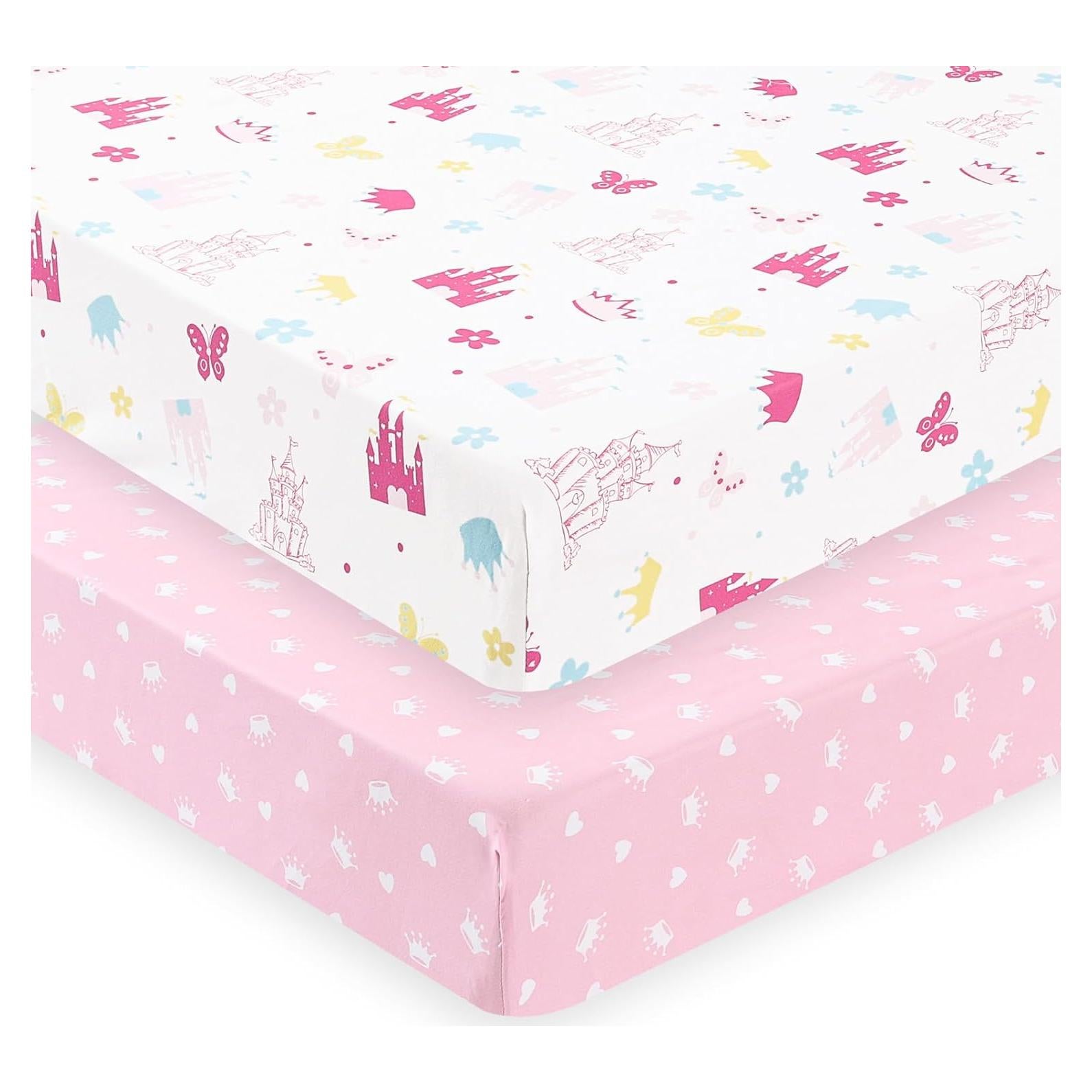 Sábanas Ajustables para Cuna PHF - 2 Piezas 71x132cm Castillo