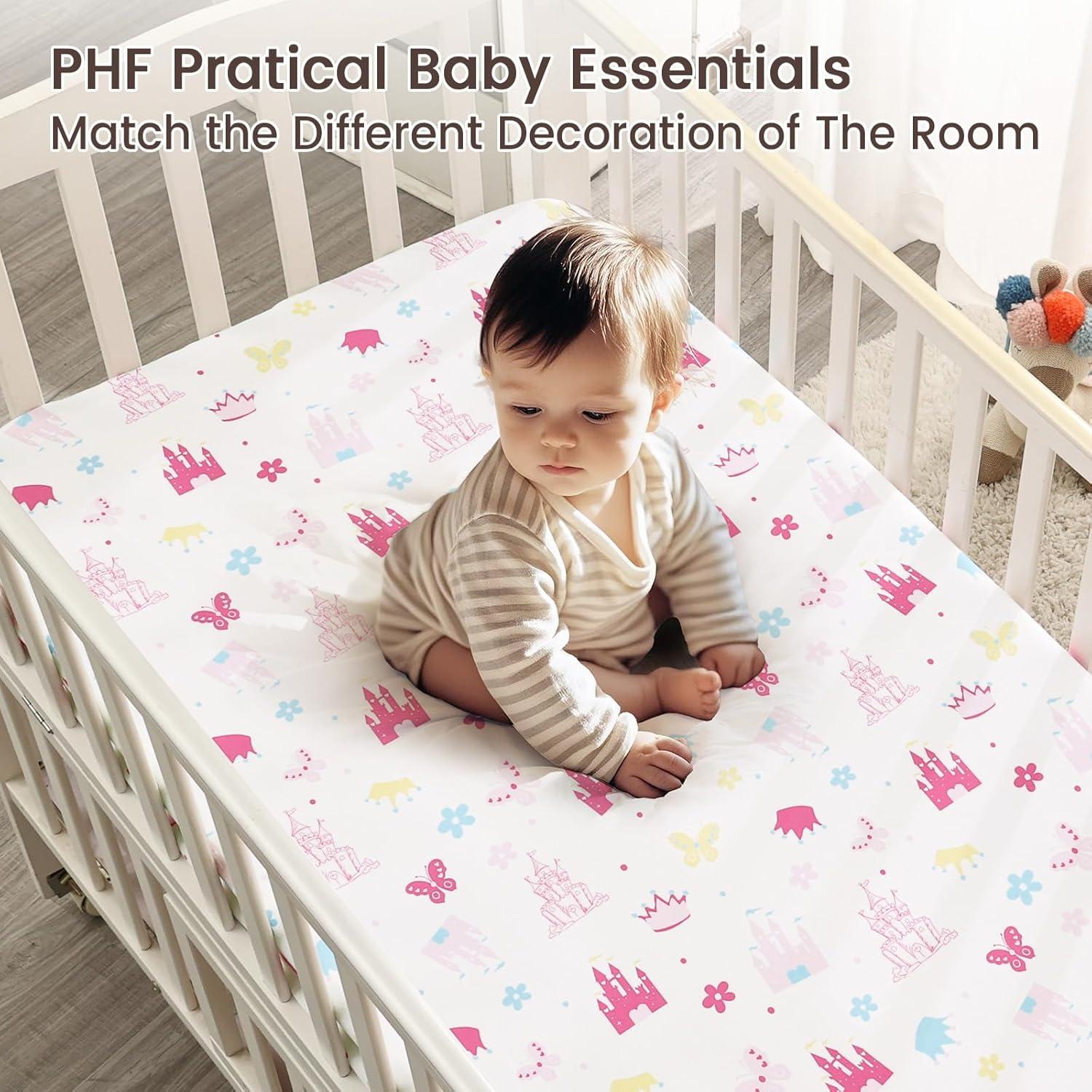 Sábanas Ajustables para Cuna PHF - 2 Piezas 71x132cm Castillo