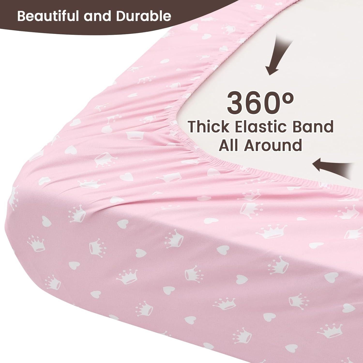 Sábanas Ajustables para Cuna PHF - 2 Piezas 71x132cm Castillo