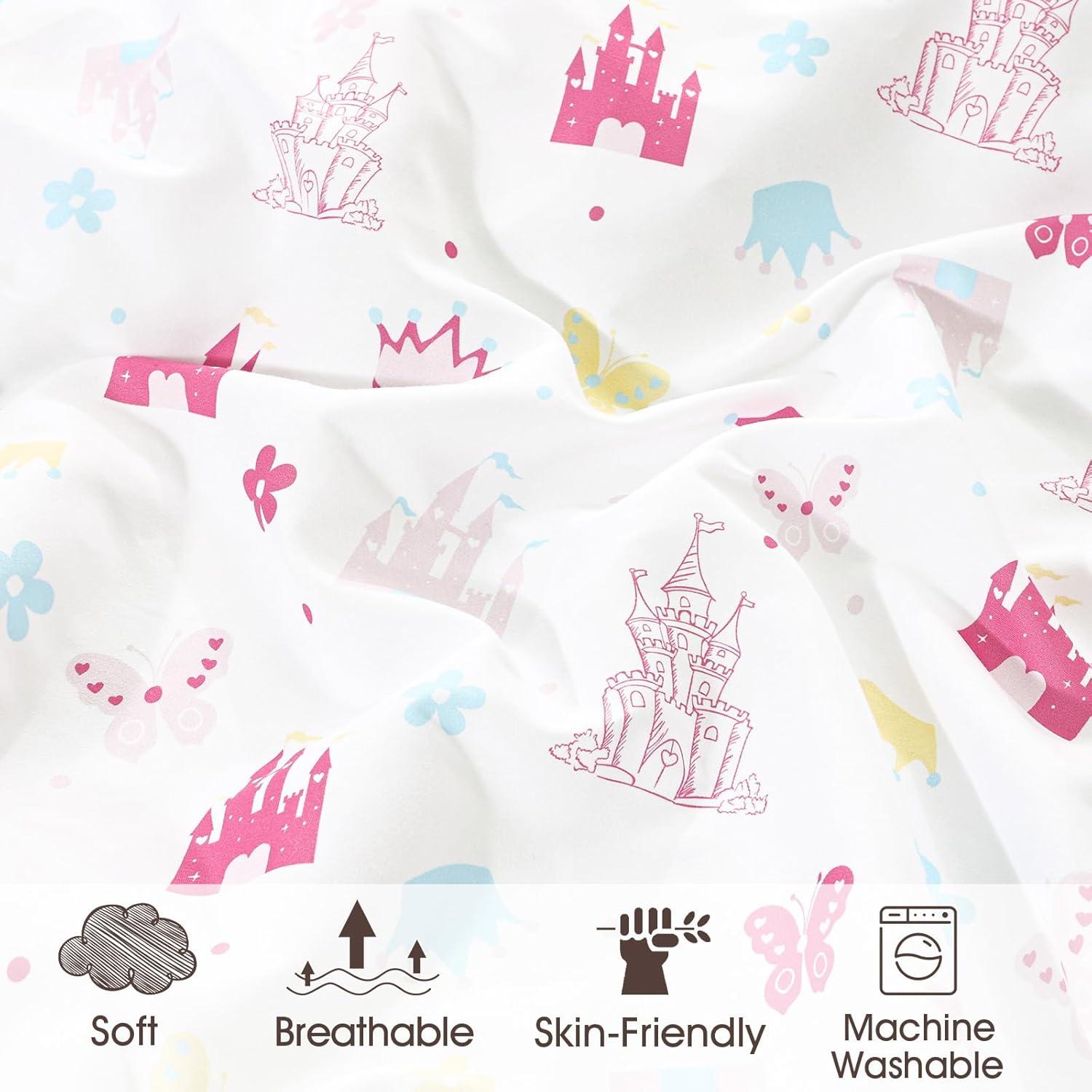 Sábanas Ajustables para Cuna PHF - 2 Piezas 71x132cm Castillo