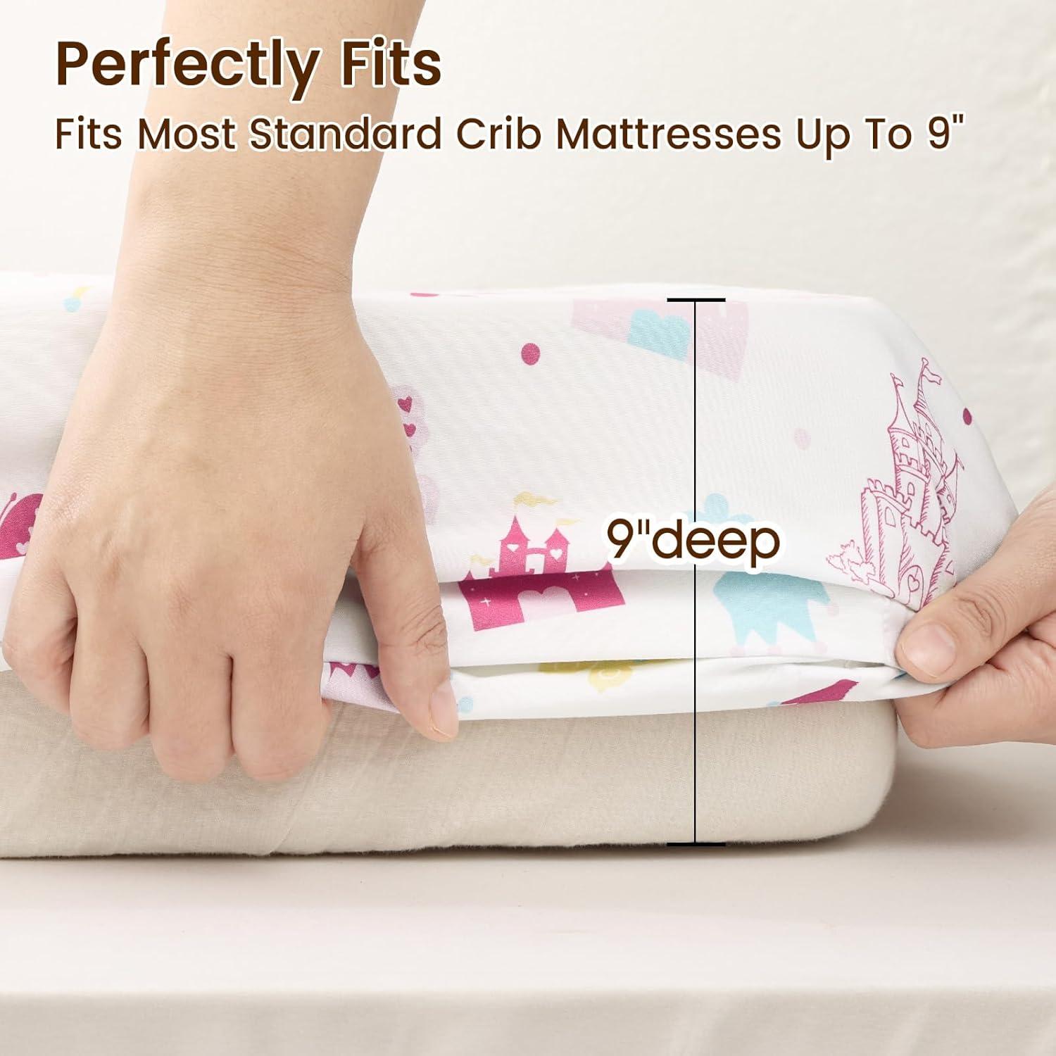 Sábanas Ajustables para Cuna PHF - 2 Piezas 71x132cm Castillo