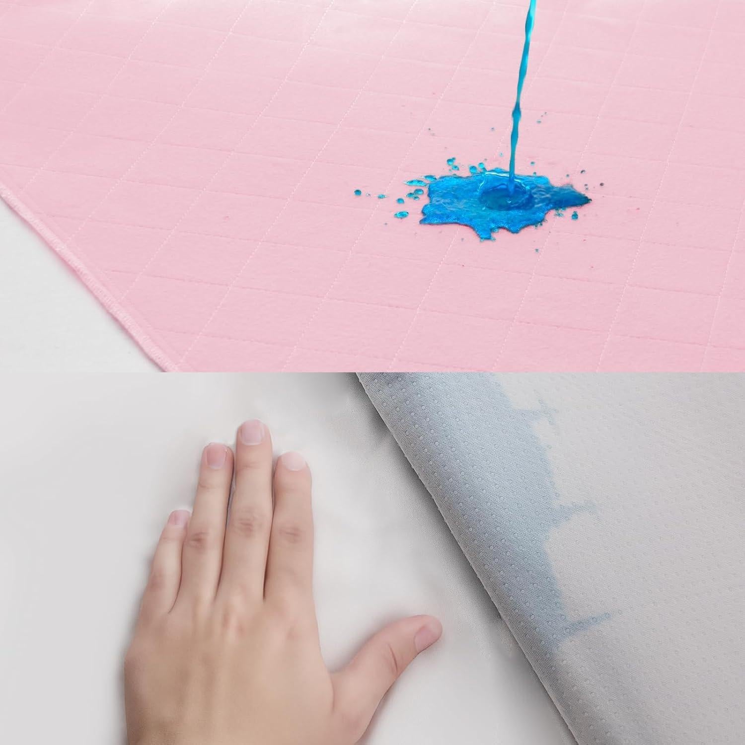 Almohadillas de cama impermeables Moonsea 86x91 cm 2 paquetes