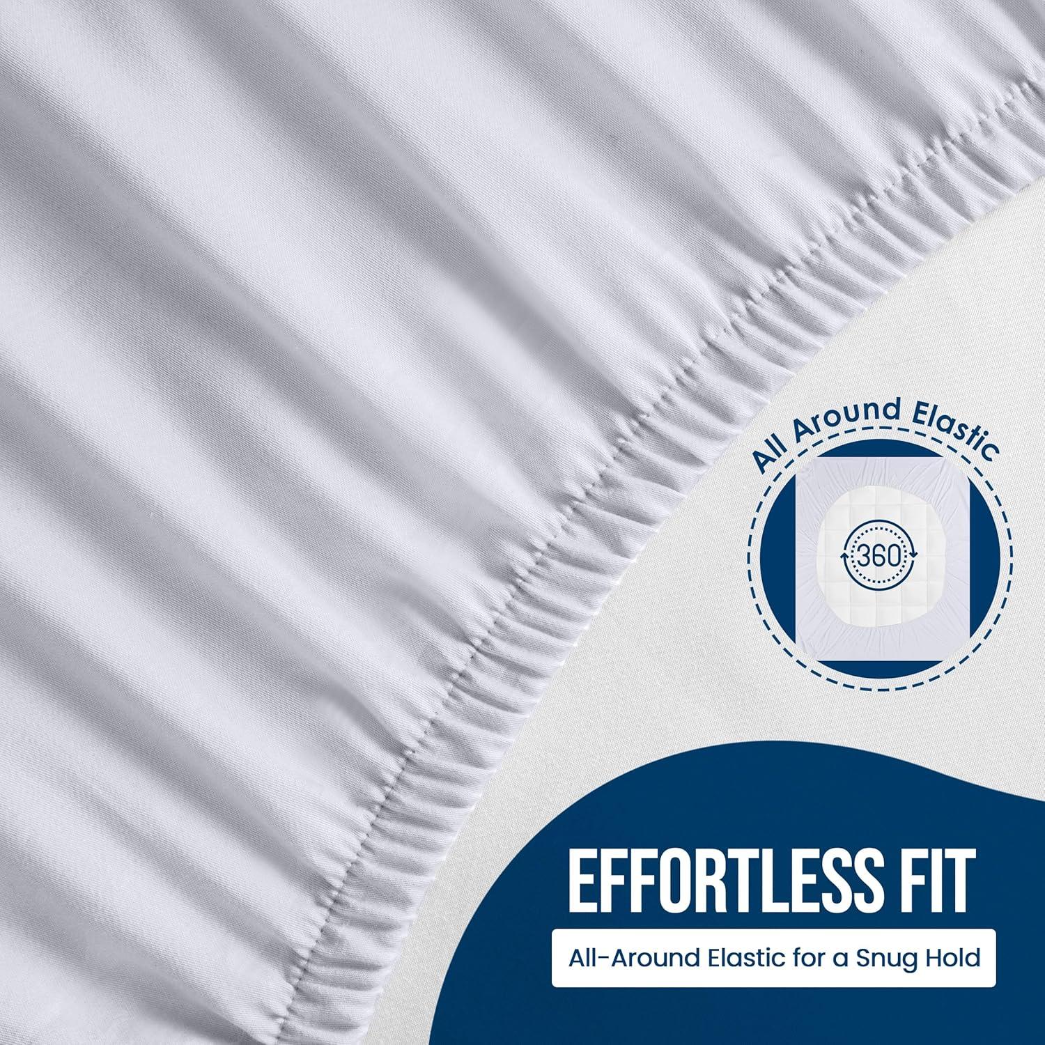 Protector de Colchón Impermeable Utopia Bedding Individual 200 GSM