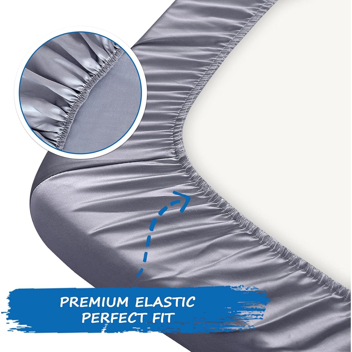 Sábana de Pack and Play Coldwind Gris 99x68.6cm Satin