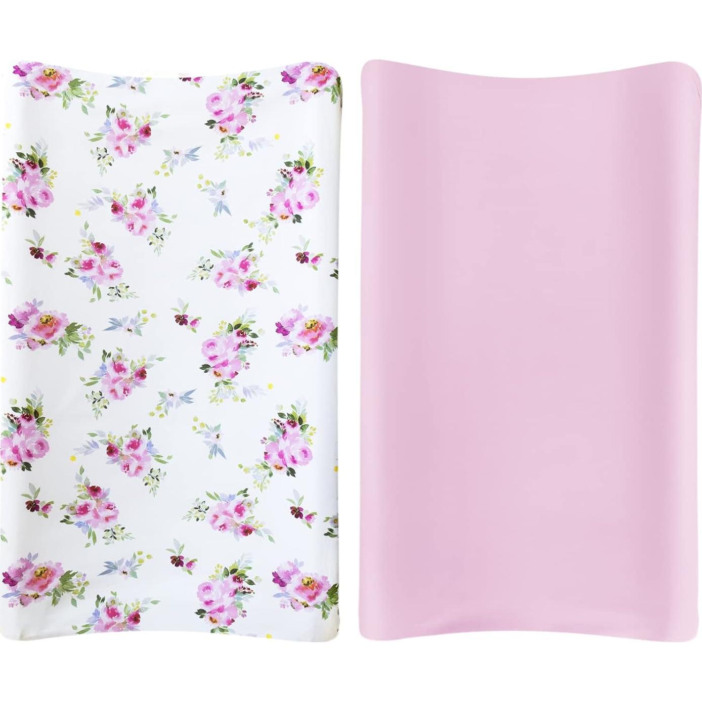 Funda de Cambiador Moonsea Floral 2-Pack Microfibra 81x41 cm