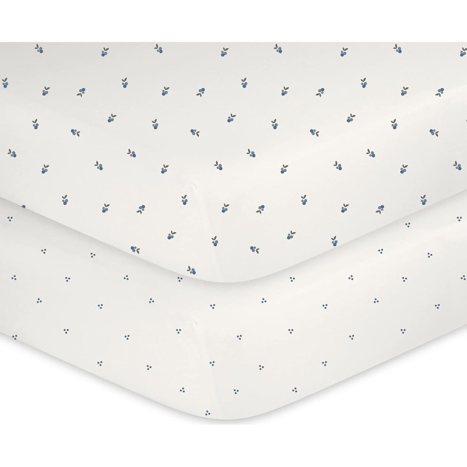 Sábanas de Cuna Impermeables Ely's & Co. 100% Algodón - Juego de 2