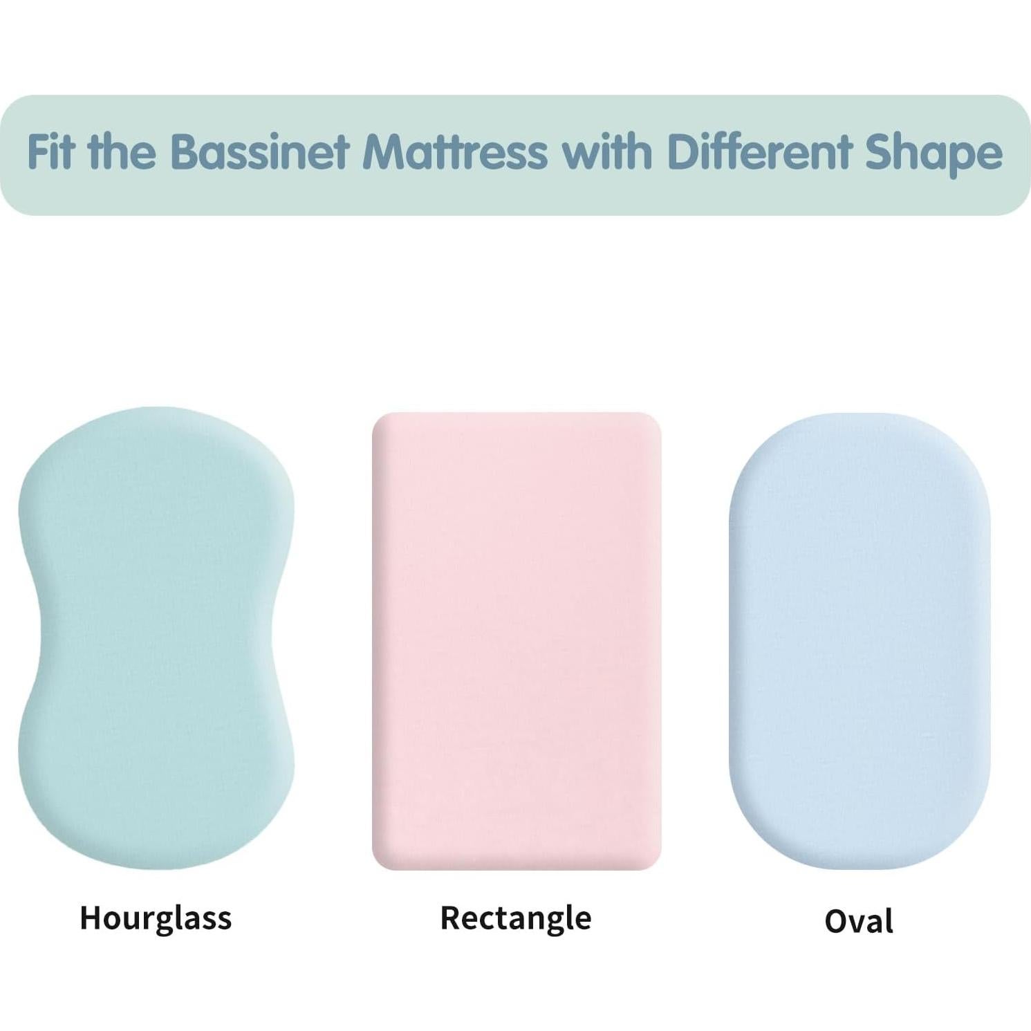 Sábanas Ajustadas para Cuna MEILA 100% Algodón 84x51 cm