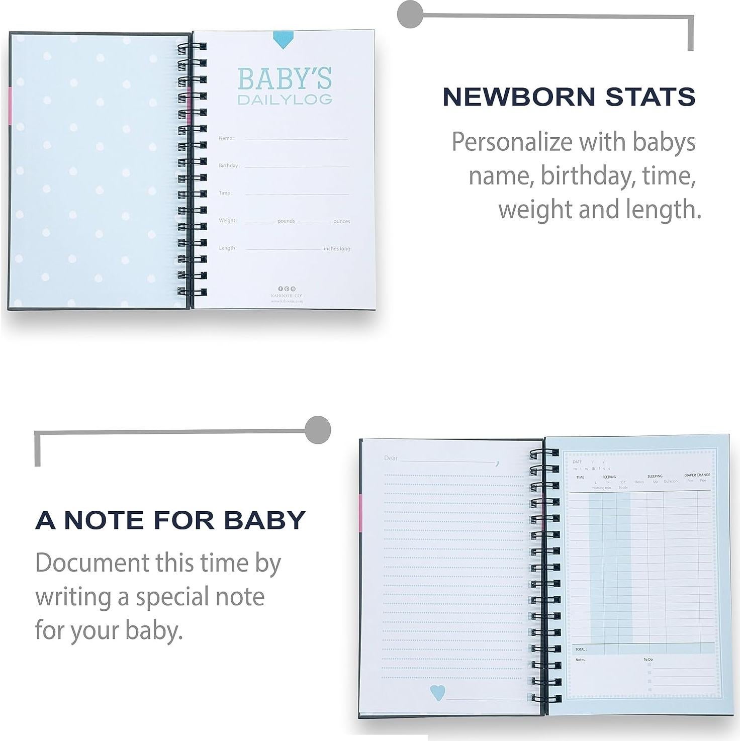 Diario del Bebé Kahootie Co - Cubierta Dura 120 Páginas