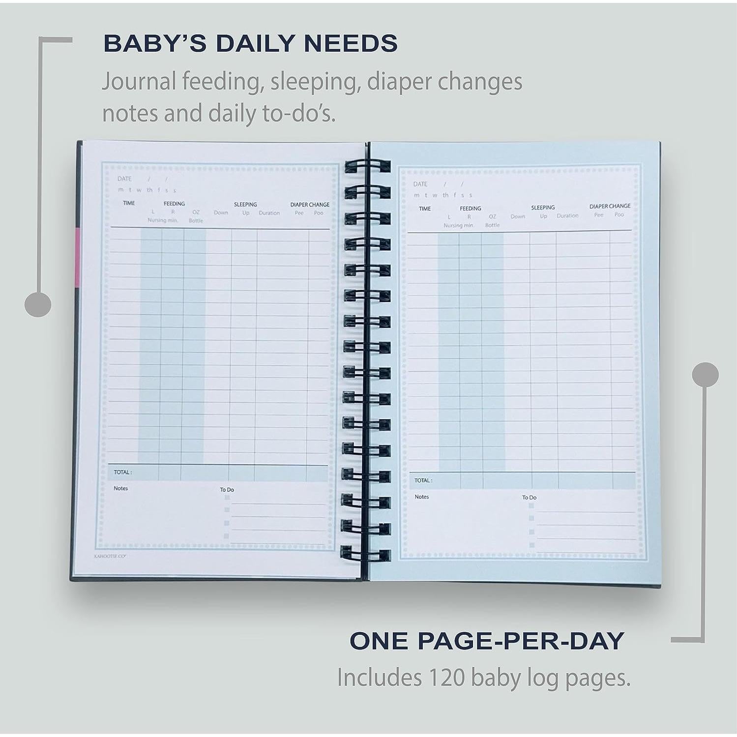 Diario del Bebé Kahootie Co - Cubierta Dura 120 Páginas