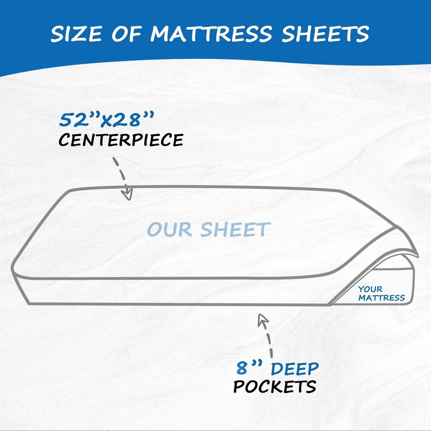 Sábanas de Cuna Coldwind 2 Piezas Microfibra Gris y Blanco