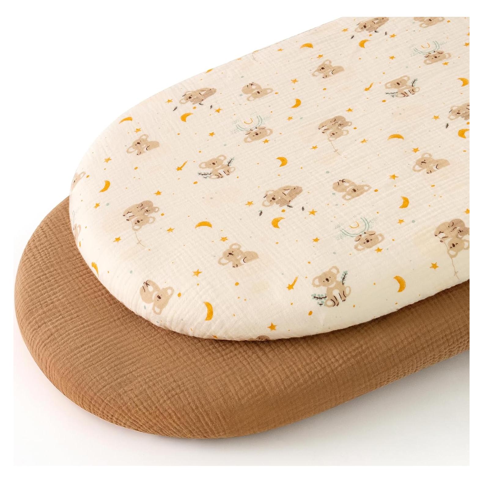 Sábanas de Muselina para Cuna Yukkidds 100% Algodón 2 Piezas