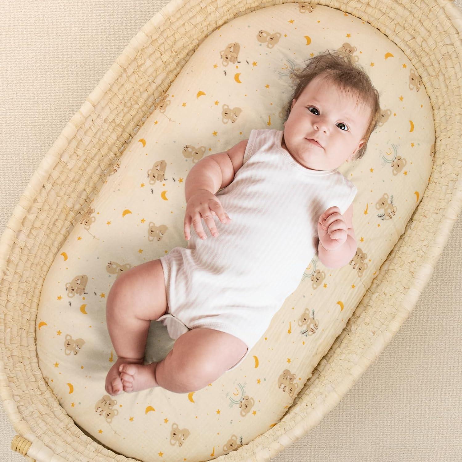 Sábanas de Muselina para Cuna Yukkidds 100% Algodón 2 Piezas