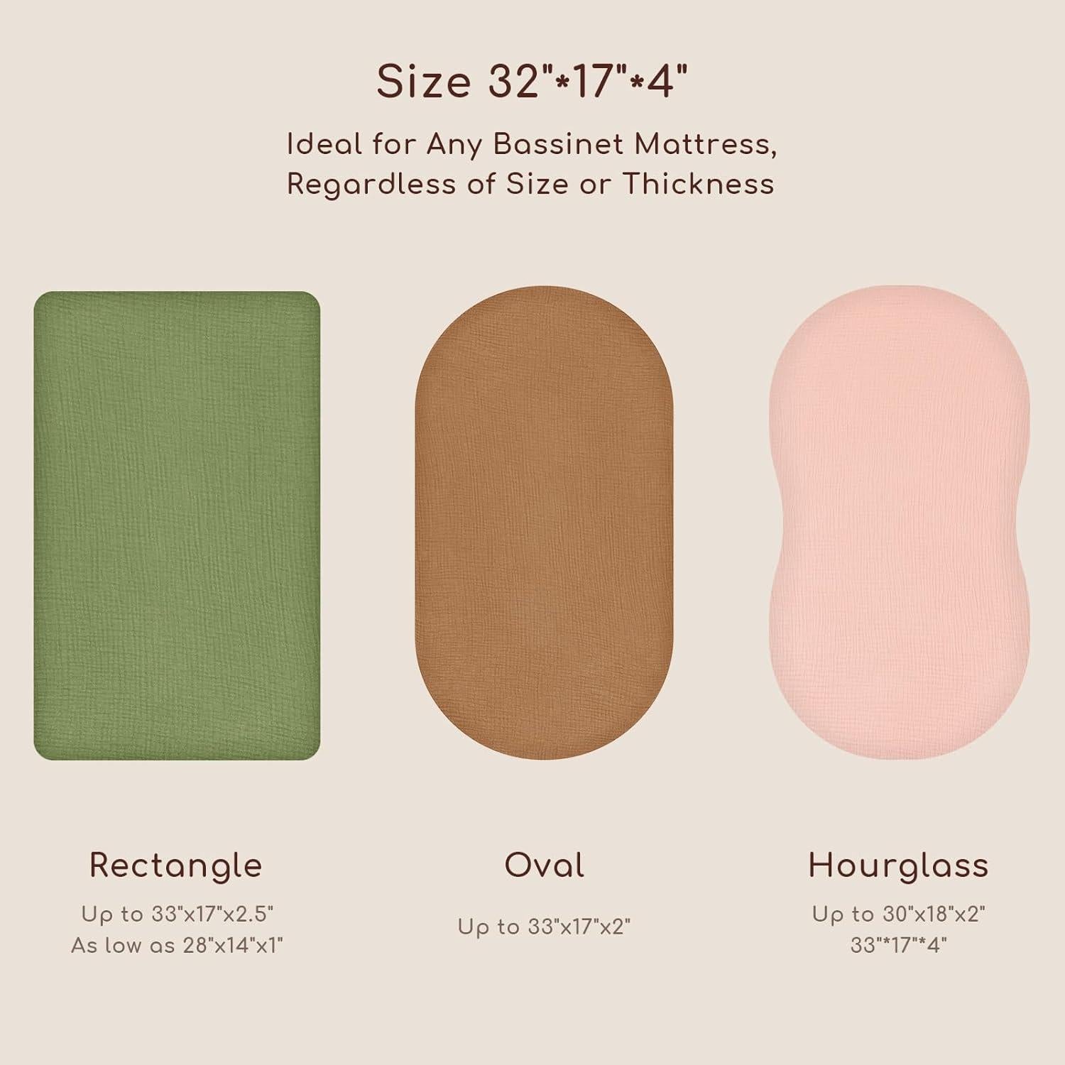 Sábanas de Muselina para Cuna Yukkidds 100% Algodón 2 Piezas