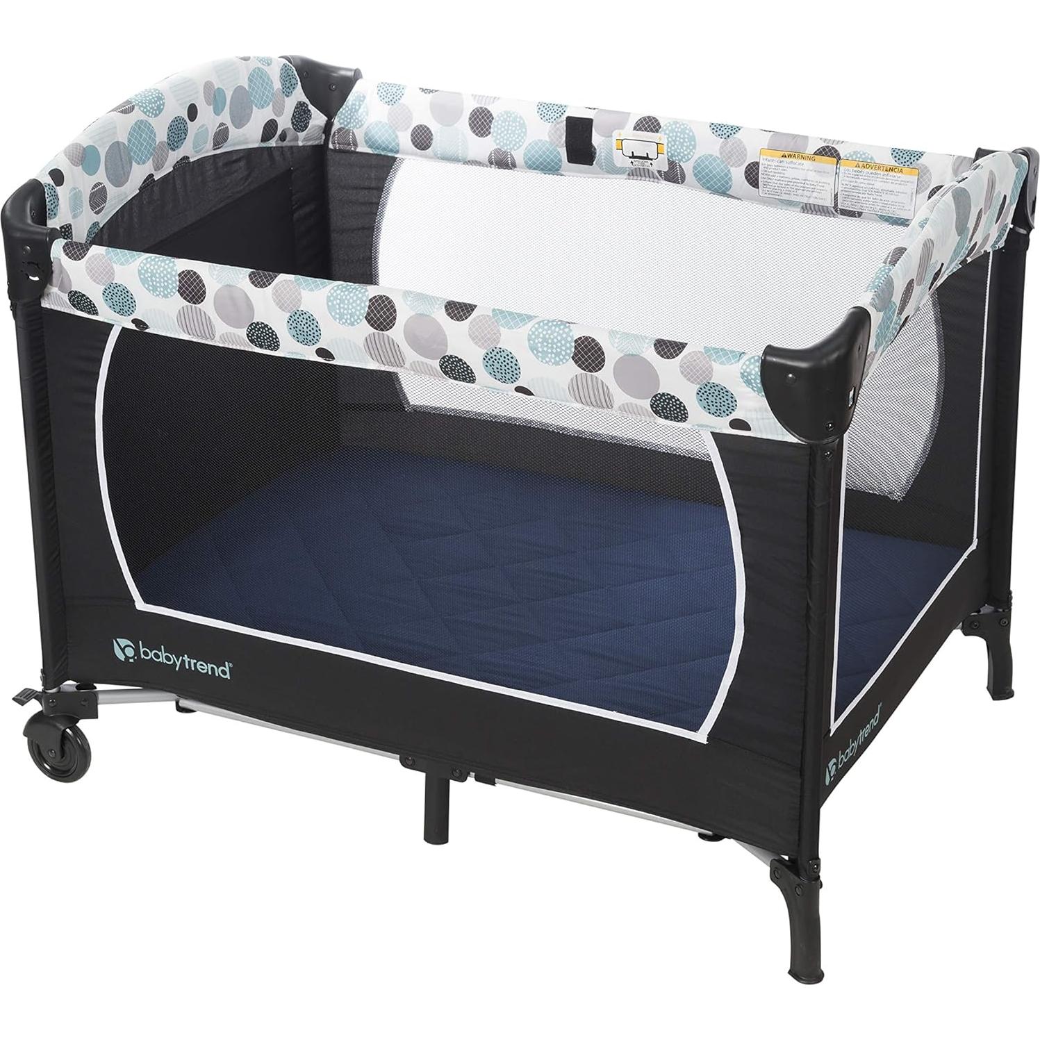 Sábana Acolchada para Cuna Portátil Everyday Kids 96.5x71.1cm Azul Marino