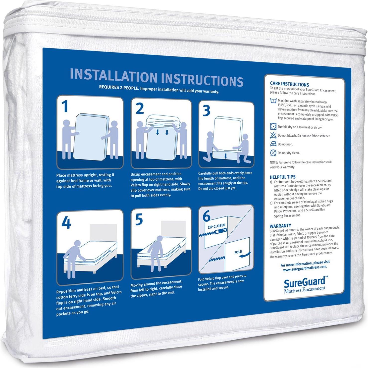 Funda de colchón SureGuard Cuna 100% Impermeable Hipoalergénica