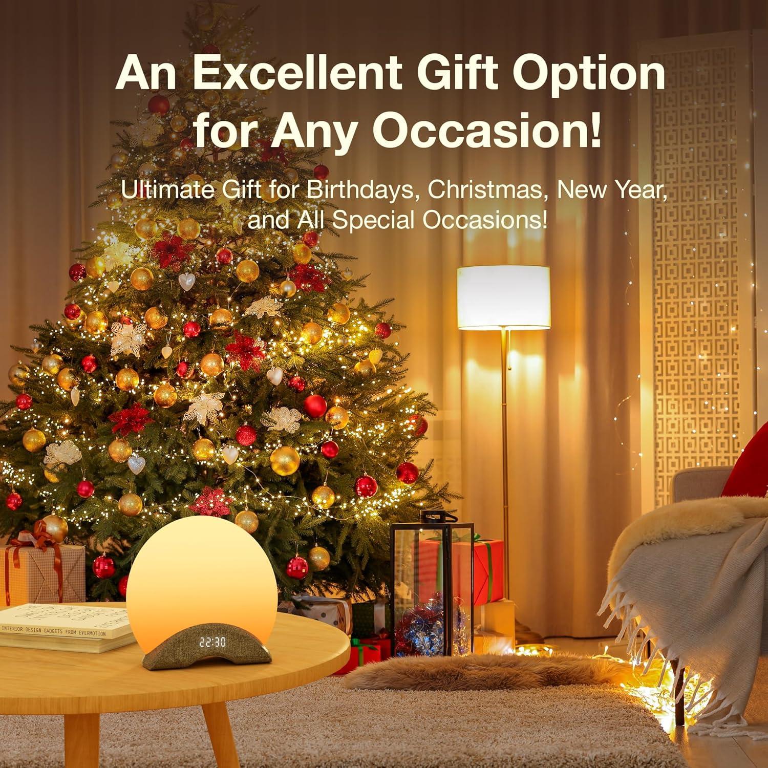 Reloj Despertador LaView con Luz de Amanecer y Sonidos Relajantes