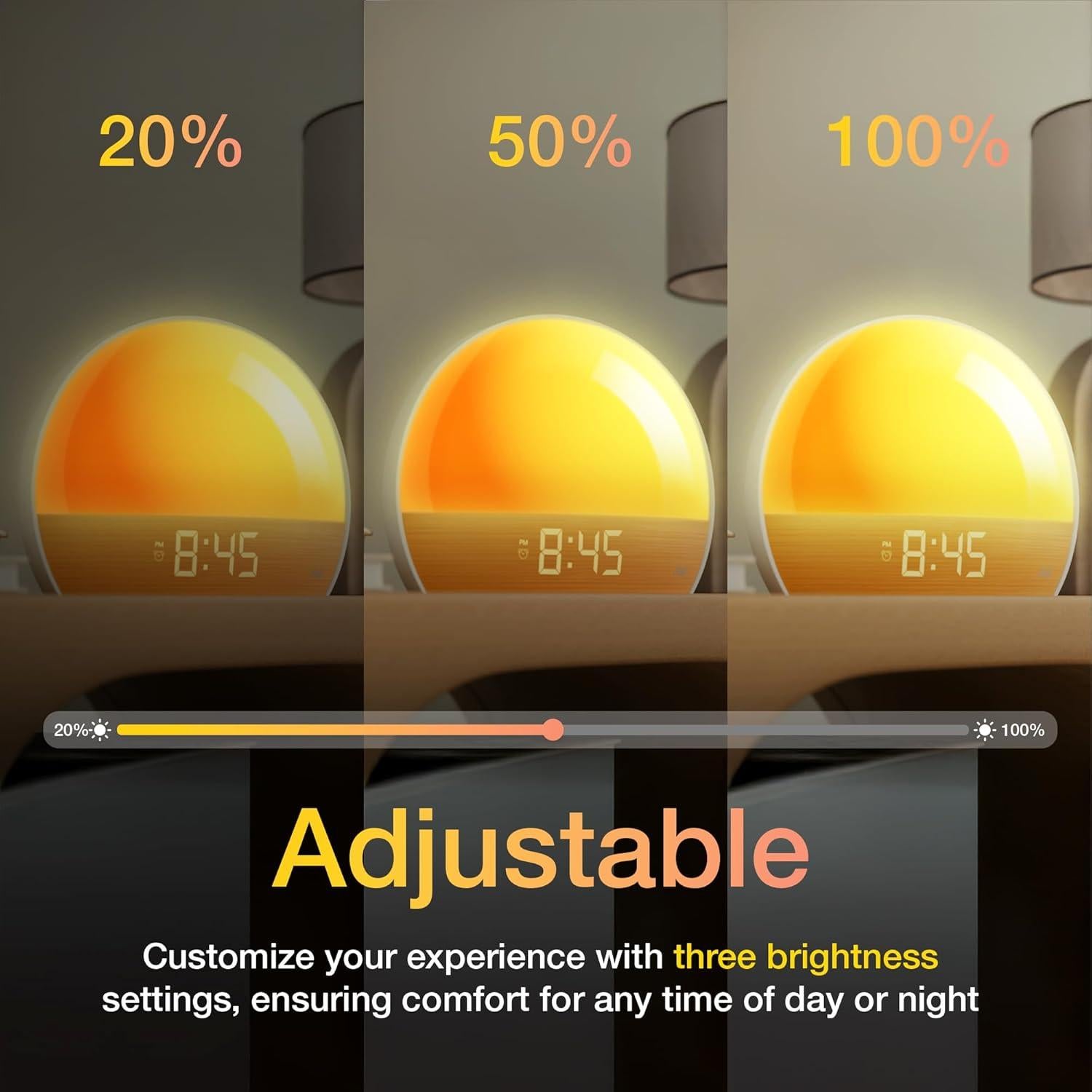 Reloj Despertador Sealy Sunrise con Luz LED y Temperatura