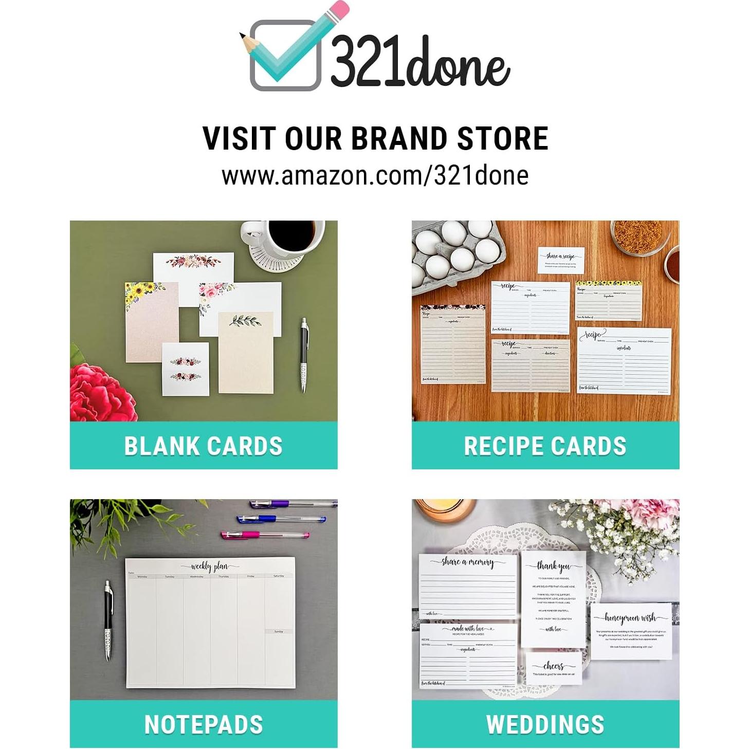 Libro de Registro Diario para Bebés 321Hecho - 50 Conjuntos