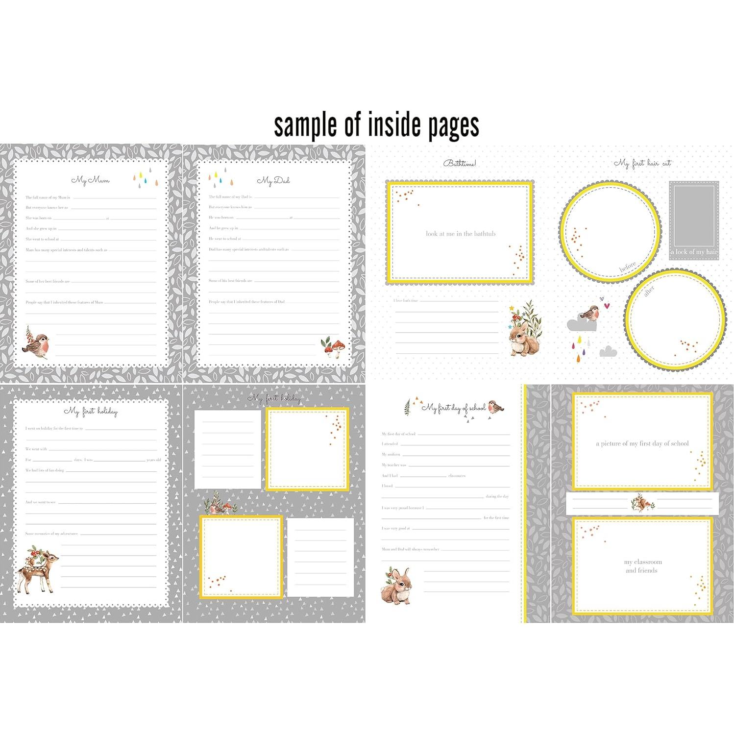 Libro de Memorias del Bebé Holoary - 76 Páginas Coloridas