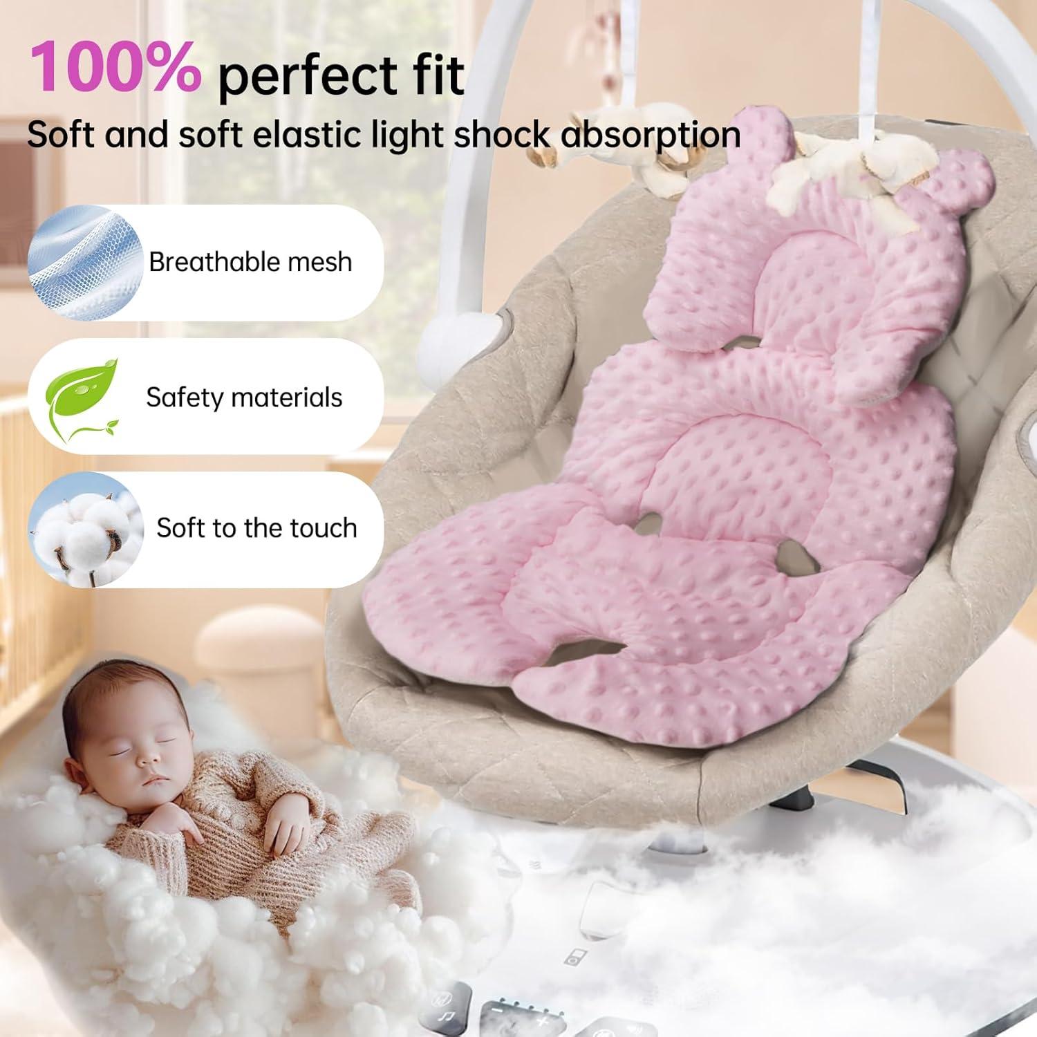 Inserto para Bebés Ajrwiiy Rosa Compatible Columpio Mamaroo Graco