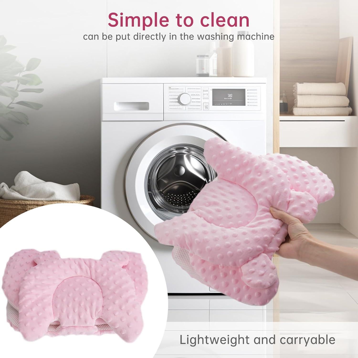 Inserto para Bebés Ajrwiiy Rosa Compatible Columpio Mamaroo Graco