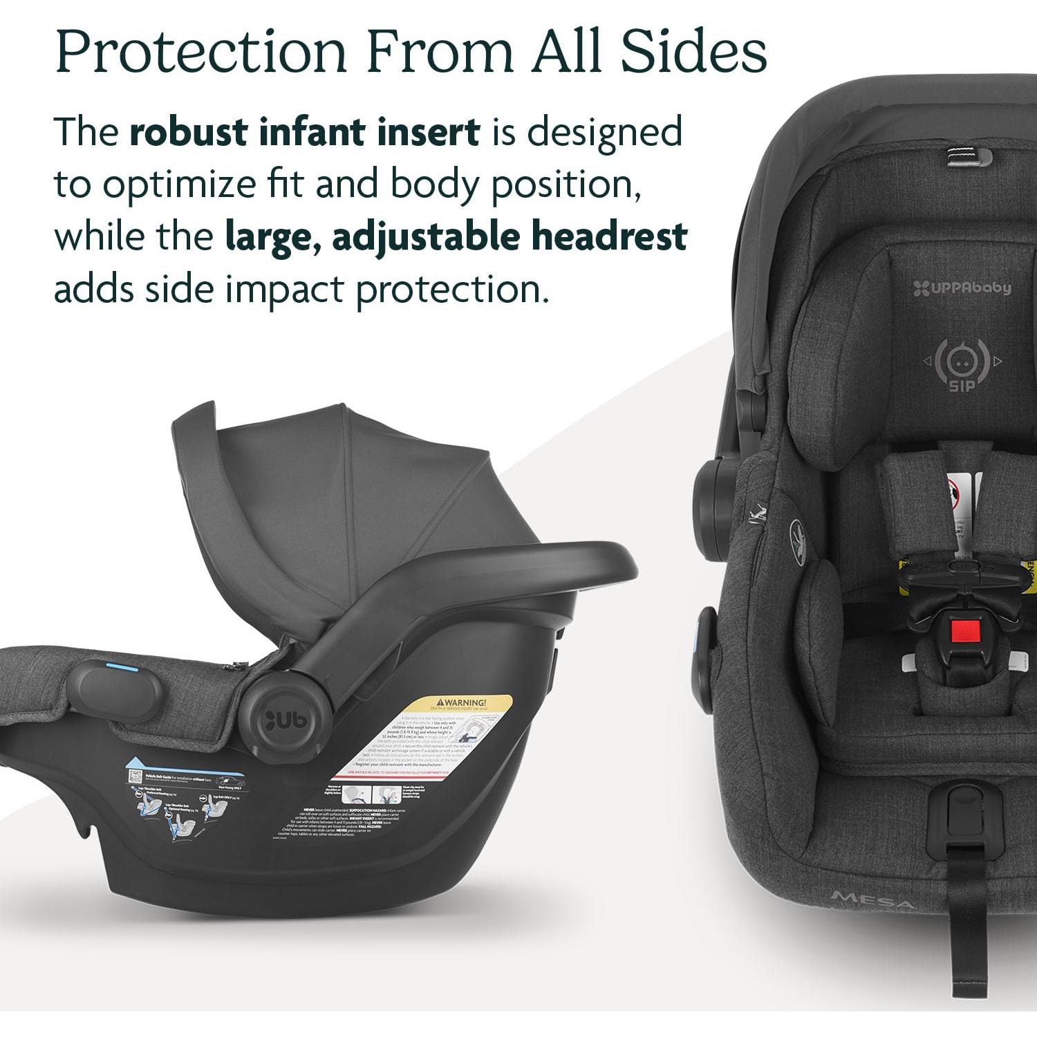 UPPAbaby Mesa V2 Asiento de Auto para Bebés Gris - Instalación Fácil