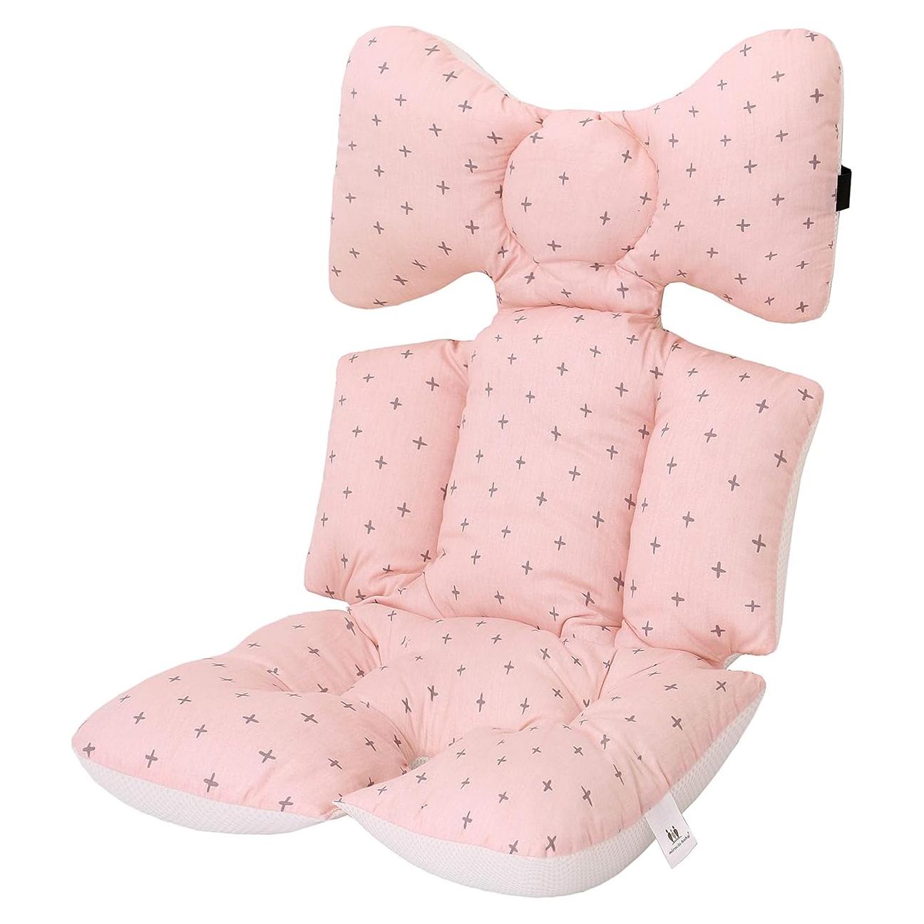 Funda de Asiento Universal para Cochecito de Bebé LJ-Bear - Algodón y Malla 3D Rosa