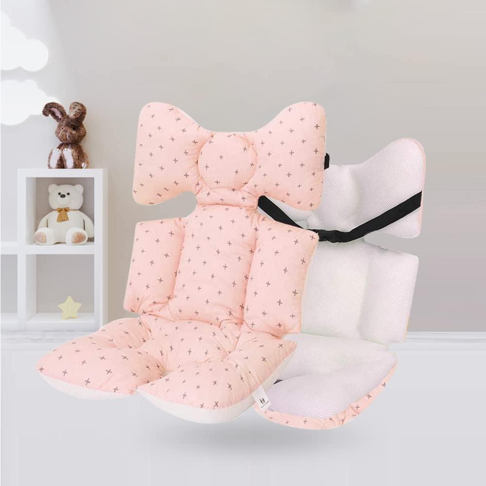 Funda de Asiento Universal para Cochecito de Bebé LJ-Bear - Algodón y Malla 3D Rosa