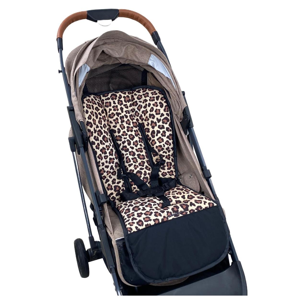 Funda de Carrito de Bebé Reversible Universal Leopardo 78x40cm