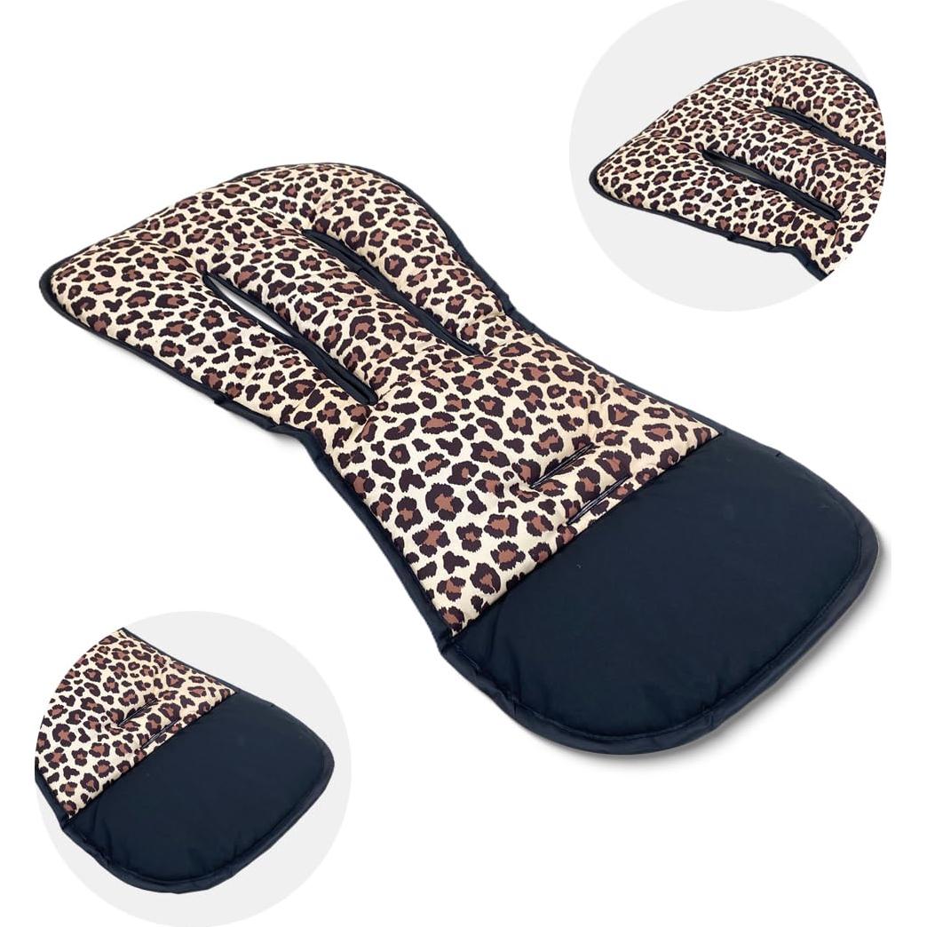 Funda de Carrito de Bebé Reversible Universal Leopardo 78x40cm