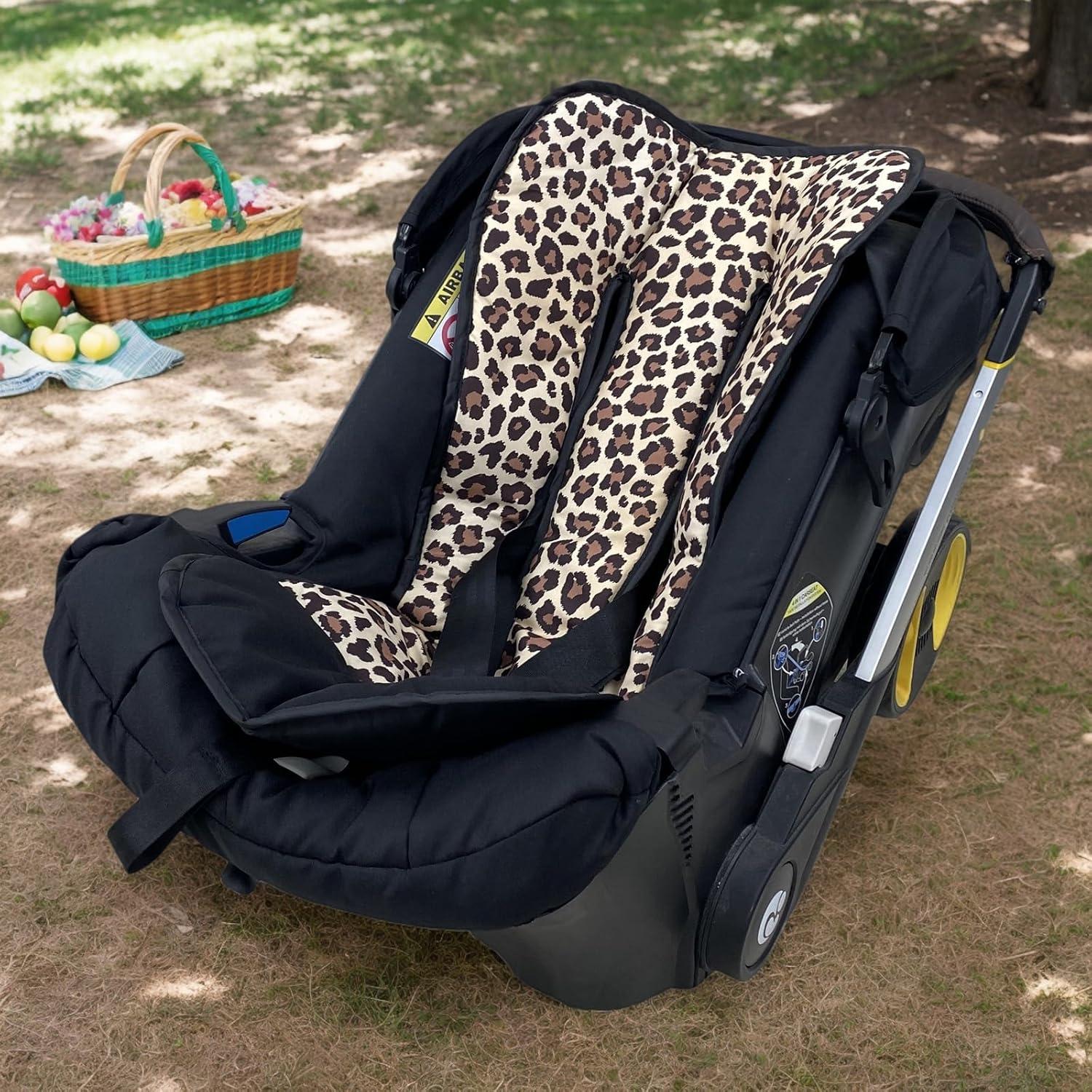 Funda de Carrito de Bebé Reversible Universal Leopardo 78x40cm